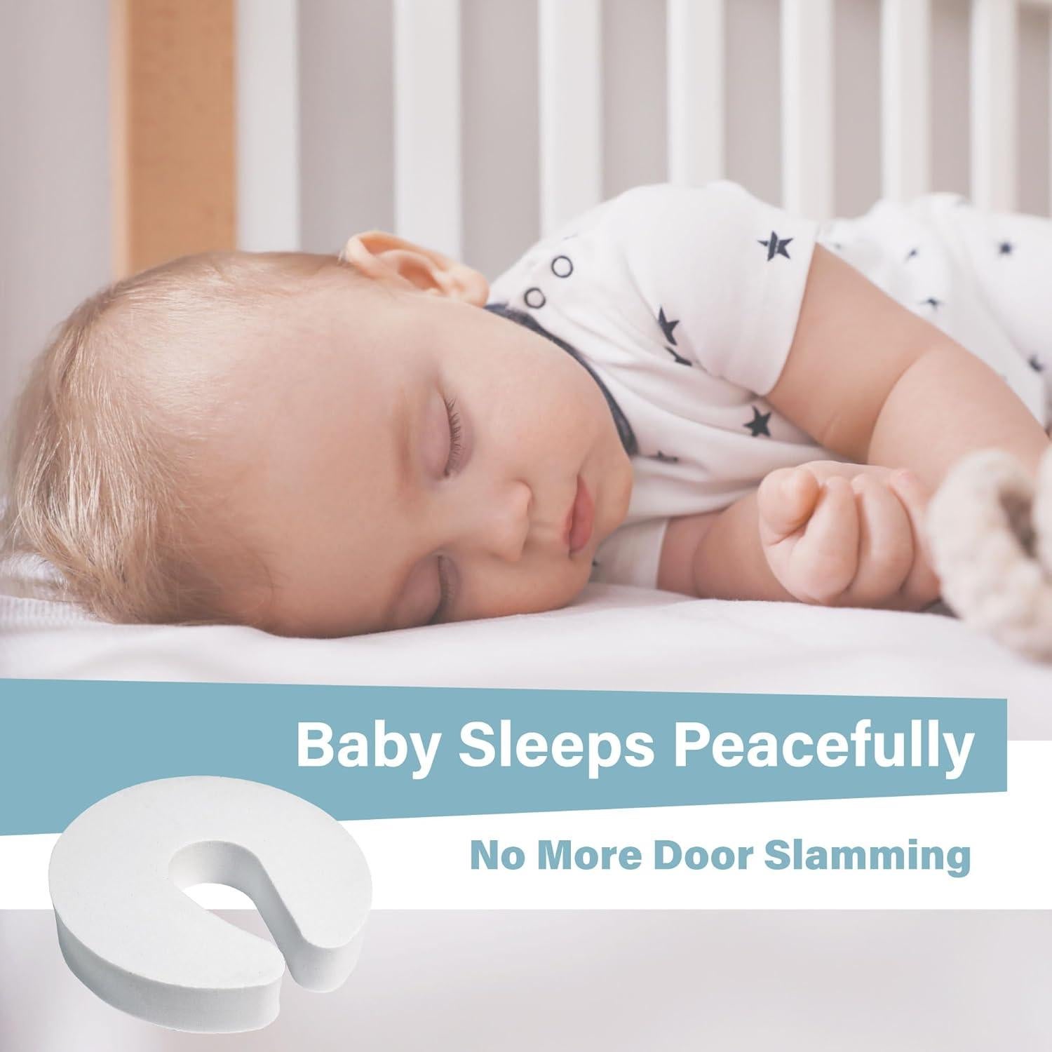 Protector de Puerta Heart of Tafiti - Paquete de 6, Espuma EVA Blanca