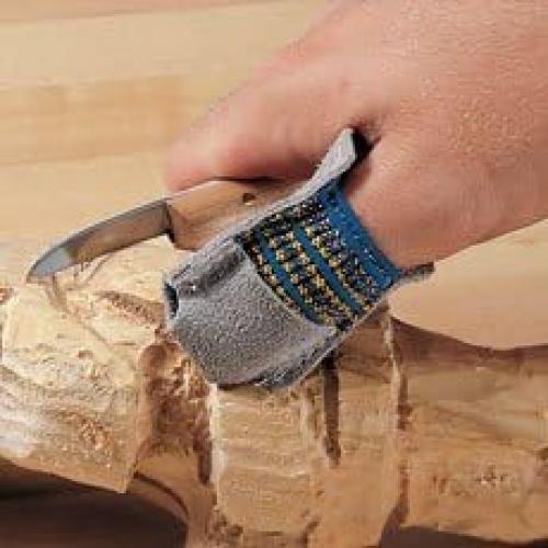 Guardia de Pulgar Mediana Woodriver - Cuero Dividido