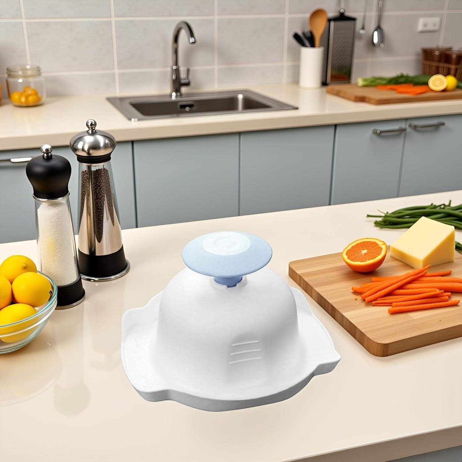 Soporte de Seguridad Alimentaria WaigN Azul para Mandolina y Rallador