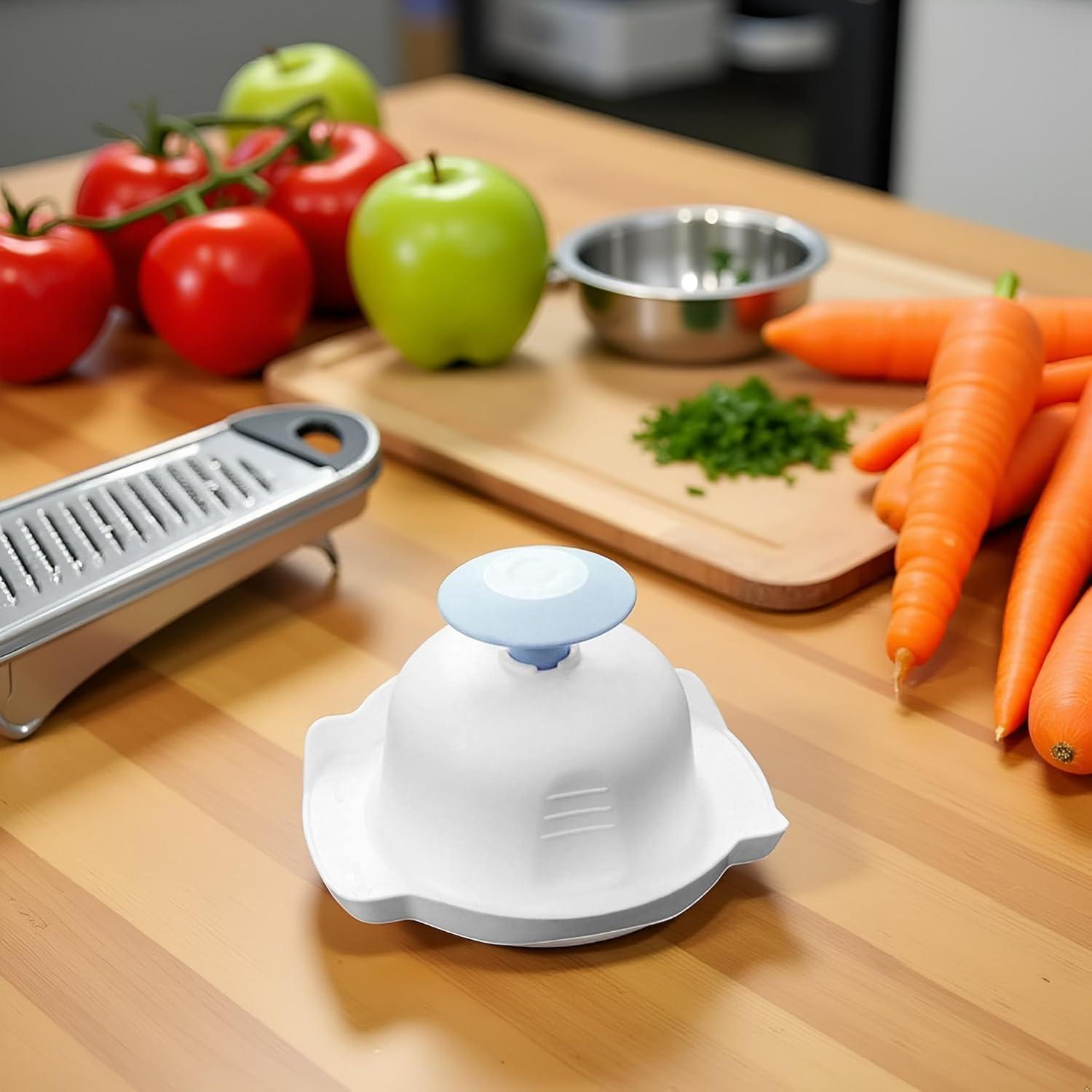 Soporte de Seguridad Alimentaria WaigN Azul para Mandolina y Rallador