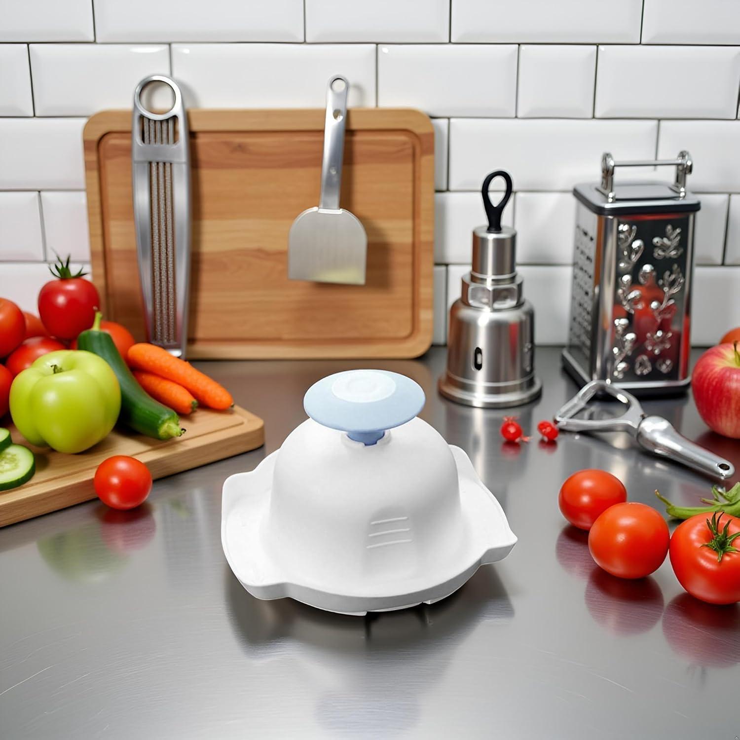 Soporte de Seguridad Alimentaria WaigN Azul para Mandolina y Rallador