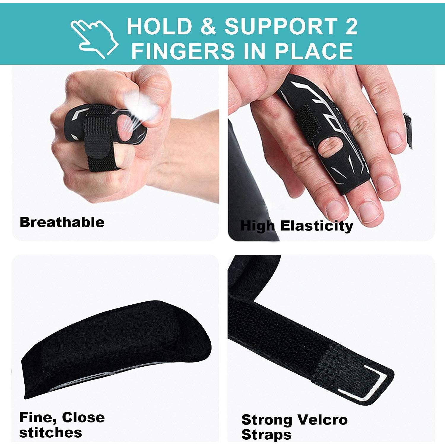 Férula para dedos VHOPMORE tamaño M - Soporte para lesiones deportivas