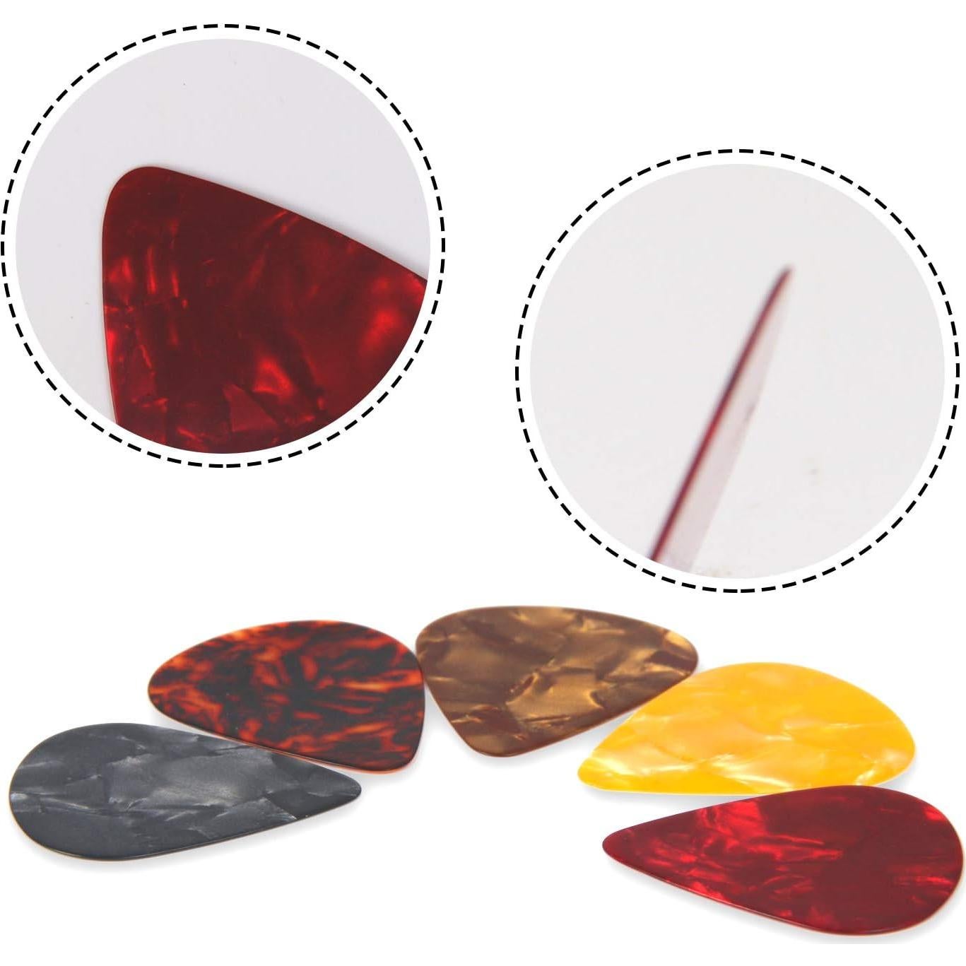 50 Protectores de Dedos de Silicona para Guitarra - 5 Tamaños