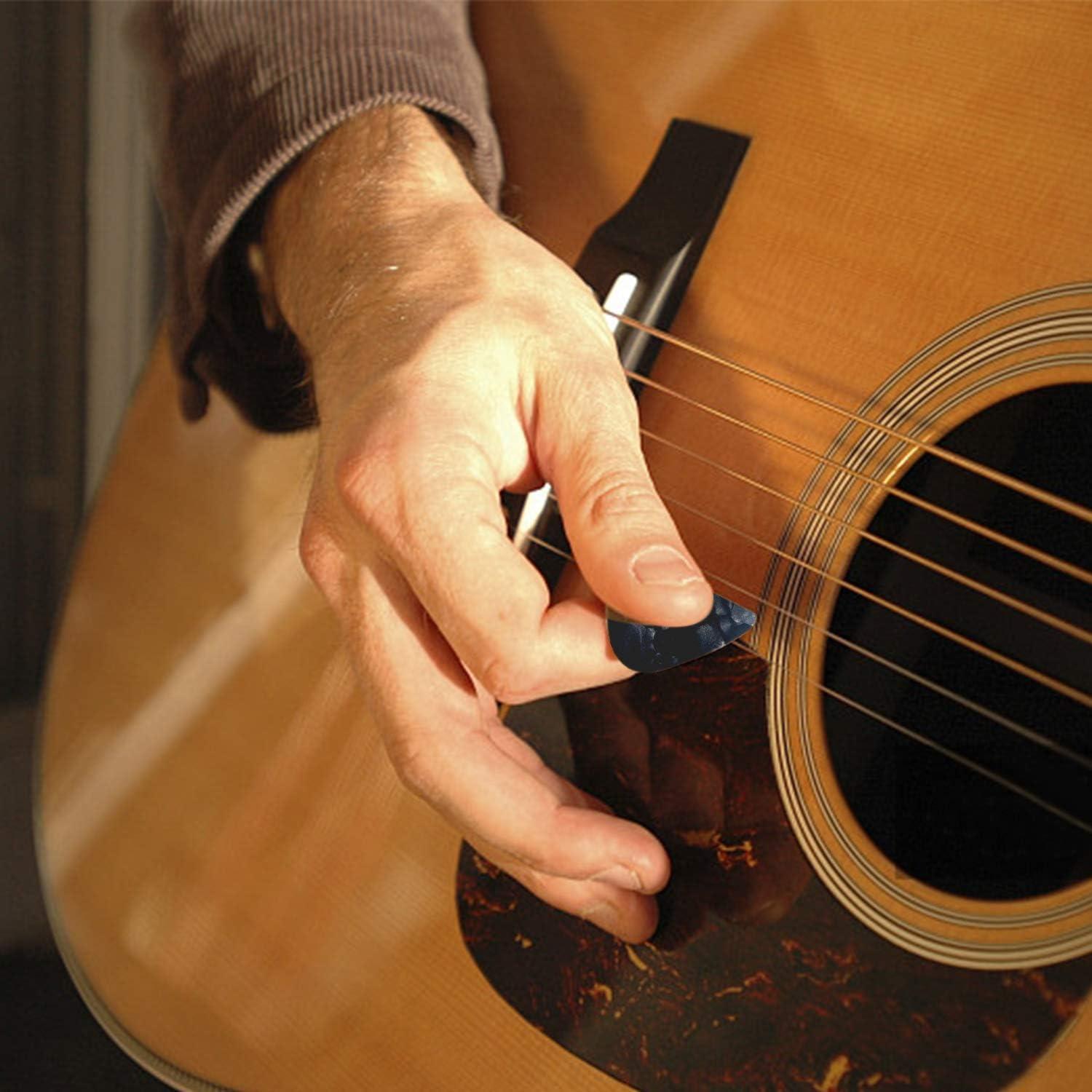 50 Protectores de Dedos de Silicona para Guitarra - 5 Tamaños