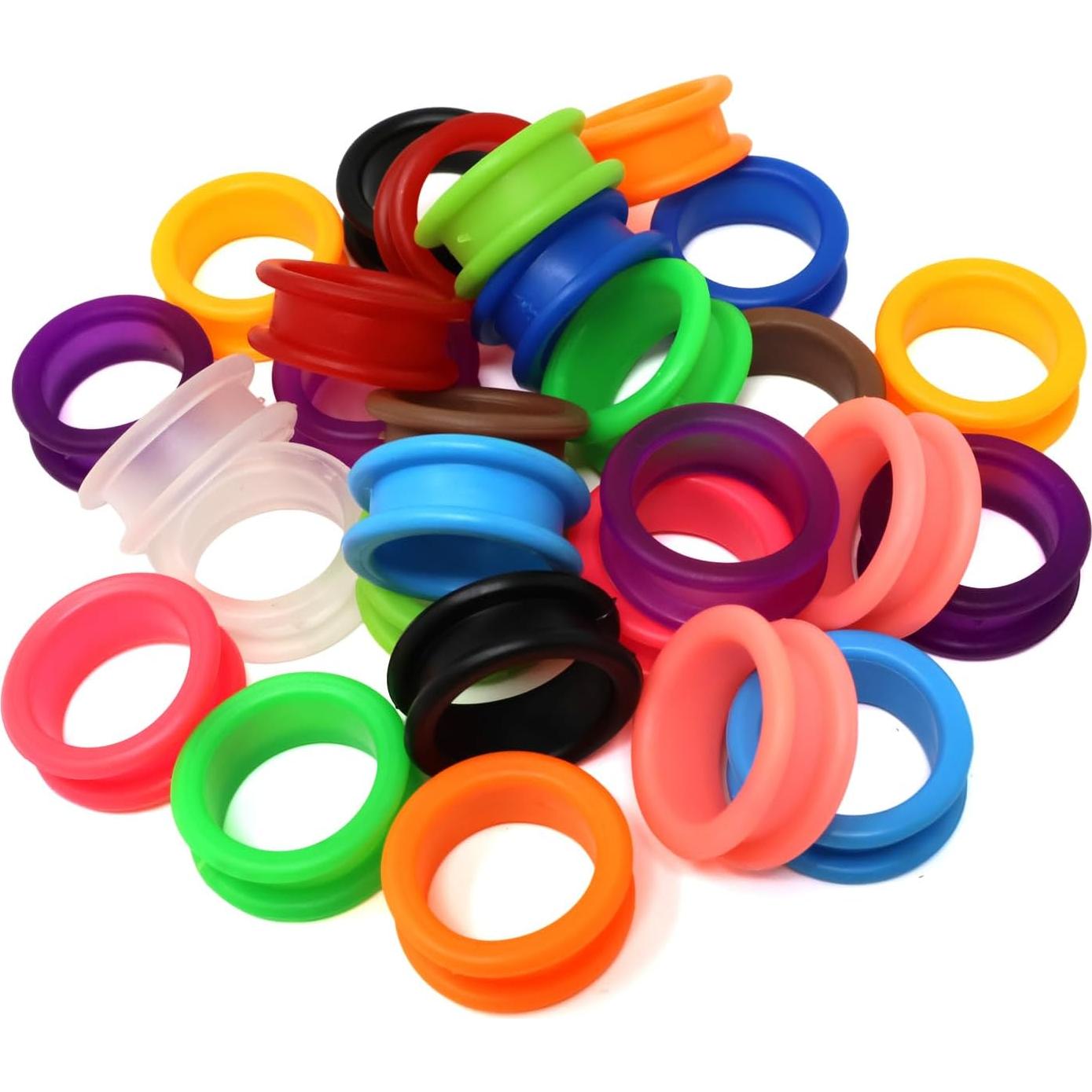 Anillos de Dedos de Silicona Honbay 28PCS para Tijeras