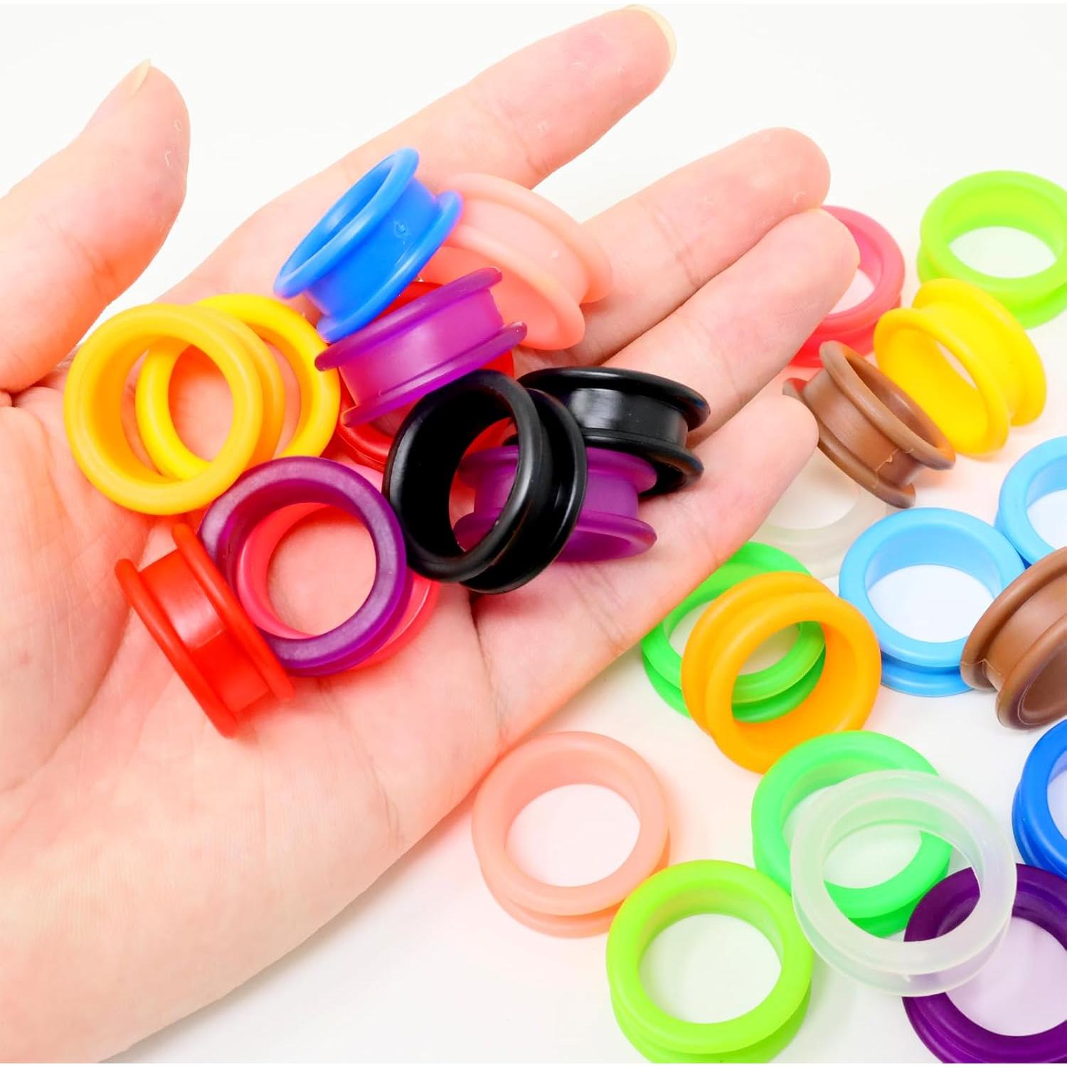 Anillos de Dedos de Silicona Honbay 28PCS para Tijeras
