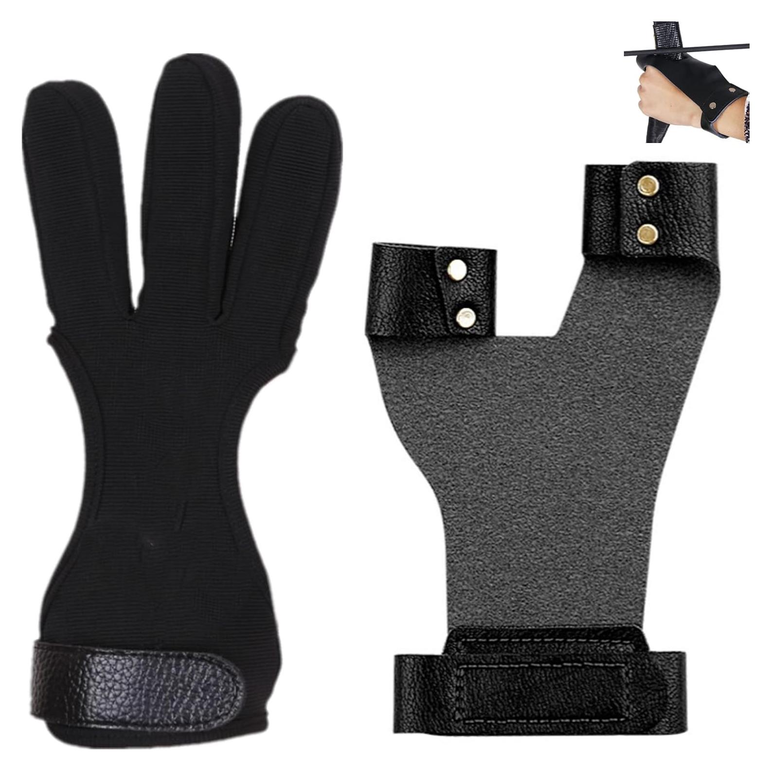 Juego de Protector y Guante de Mano Cbhoktyue para Tiro con Arco