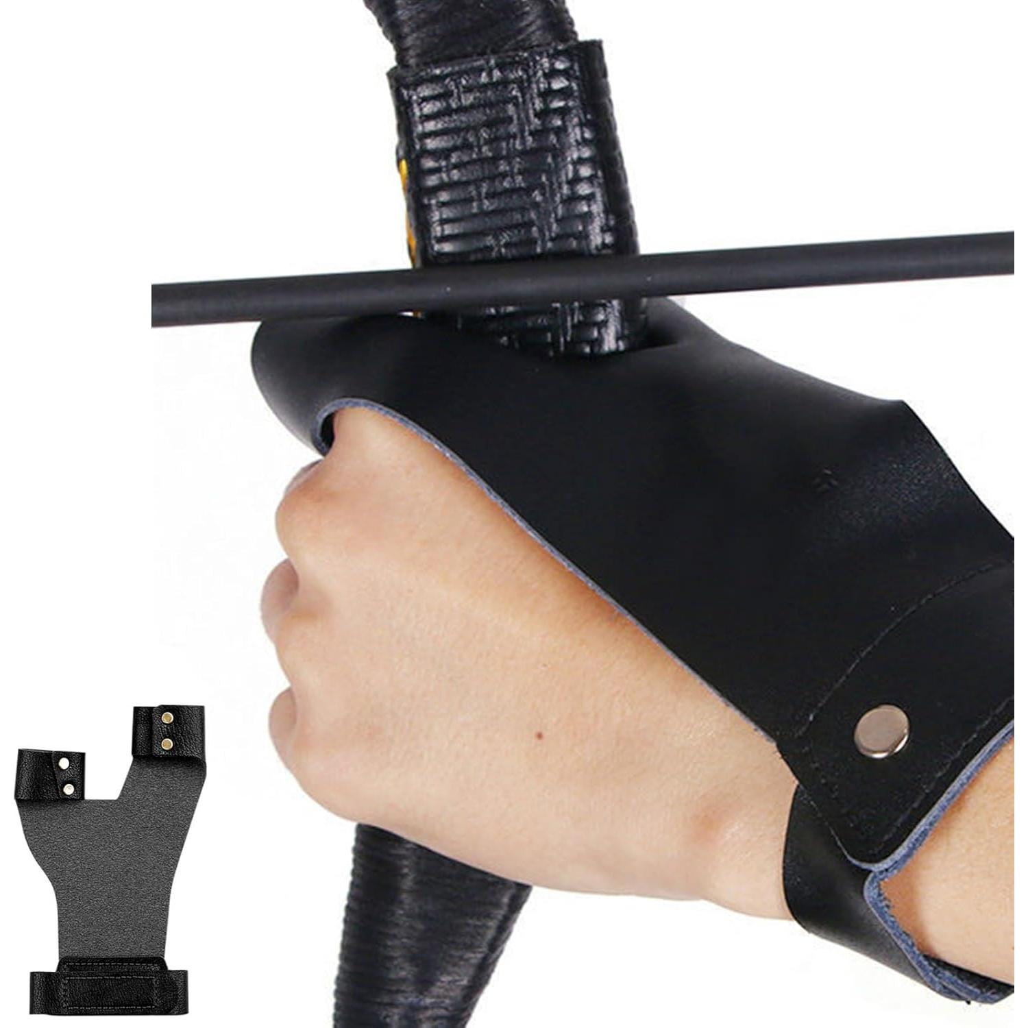 Juego de Protector y Guante de Mano Cbhoktyue para Tiro con Arco