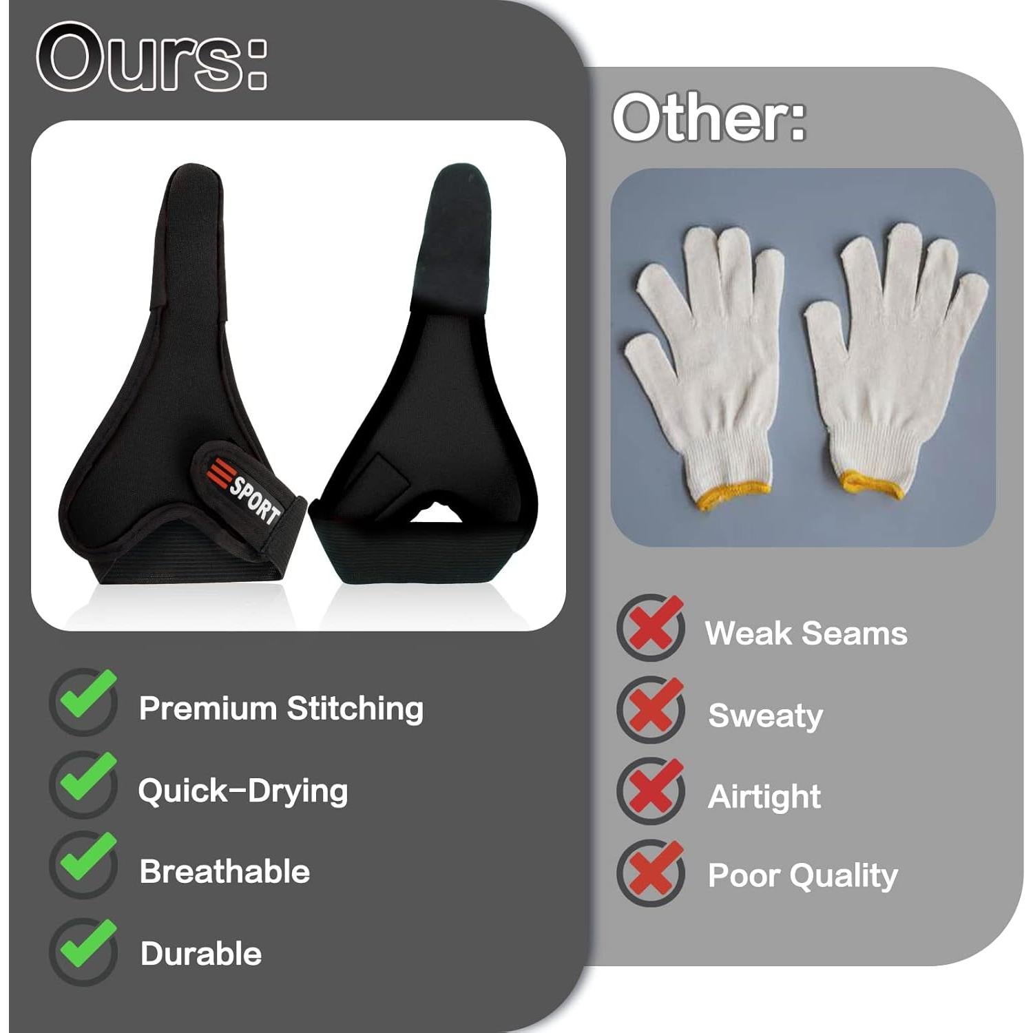 Guantes de pesca antideslizantes Klfoho - 3 piezas, talla única