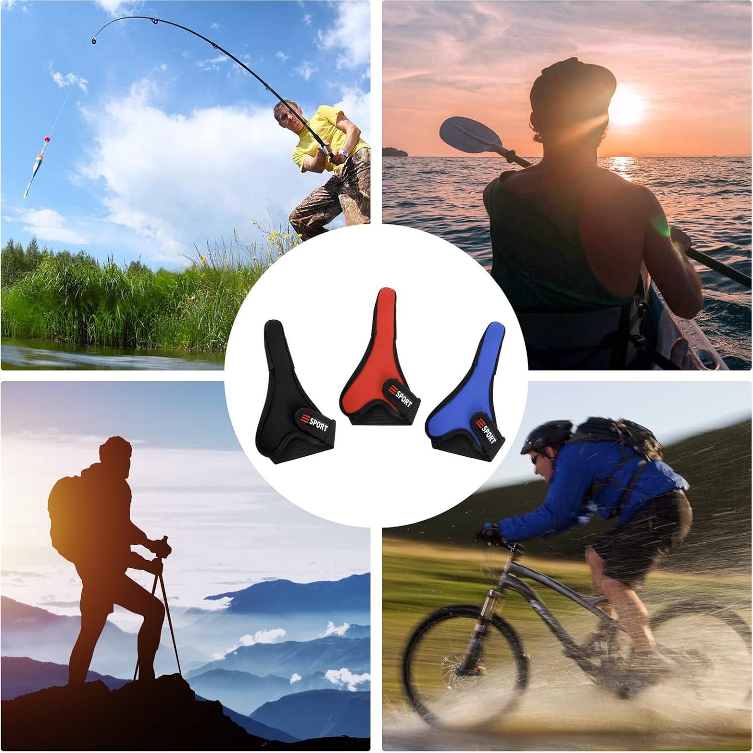 Guantes de pesca antideslizantes Klfoho - 3 piezas, talla única