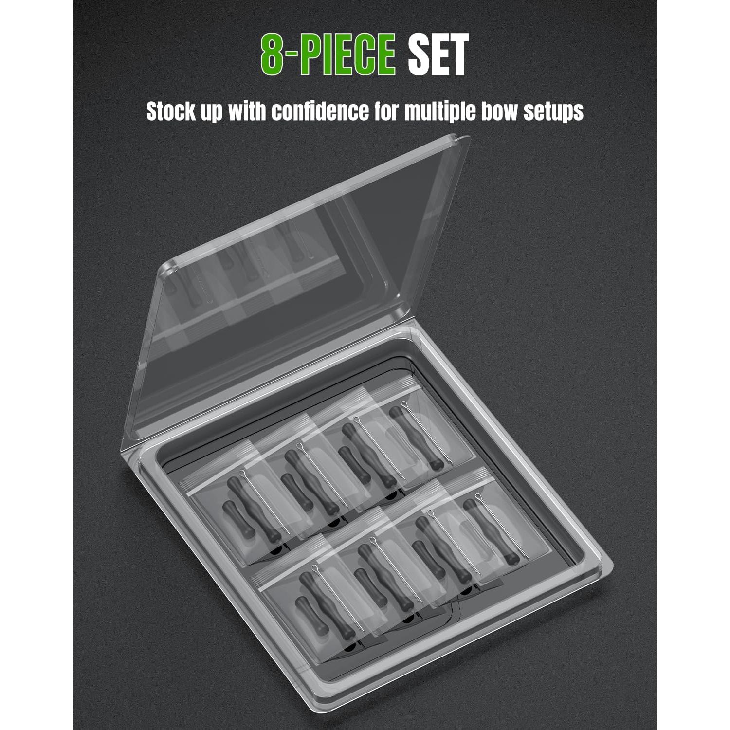 Protectores de Dedos de Silicona Pawfly para Arco - 8 Piezas