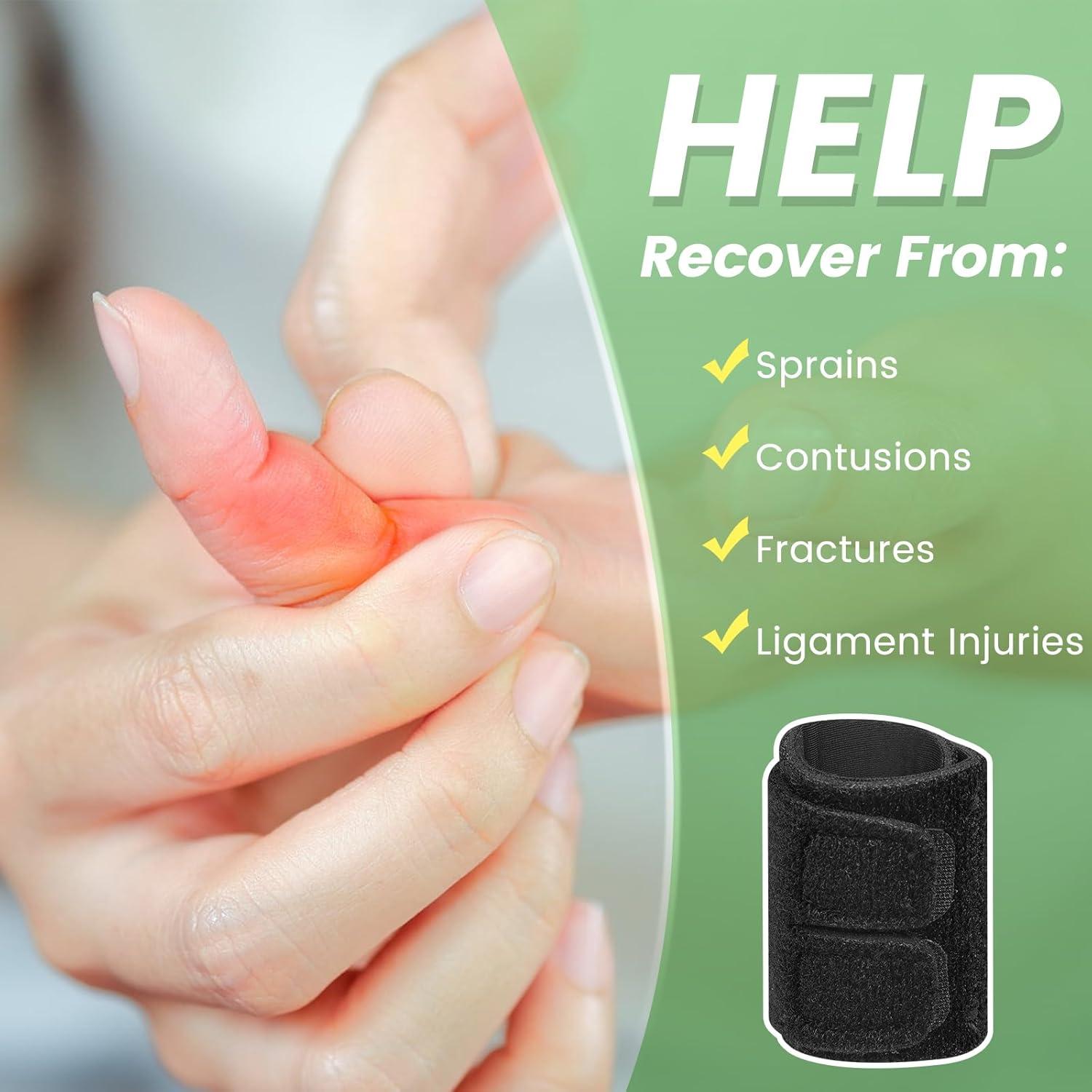 Férulas para Dedos EDNYZAKRN Doble Ajustable para Artritis