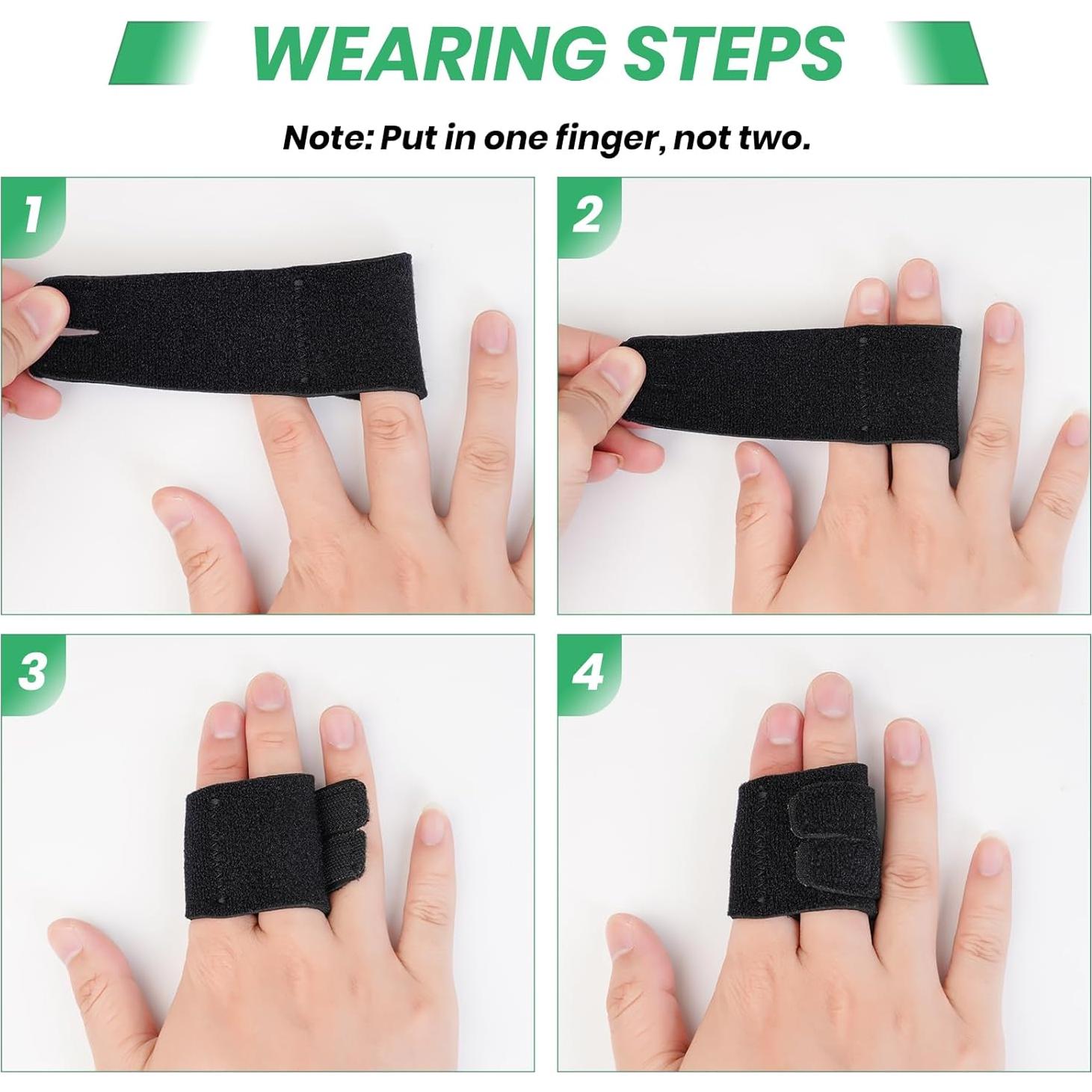 Férulas para Dedos EDNYZAKRN Doble Ajustable para Artritis