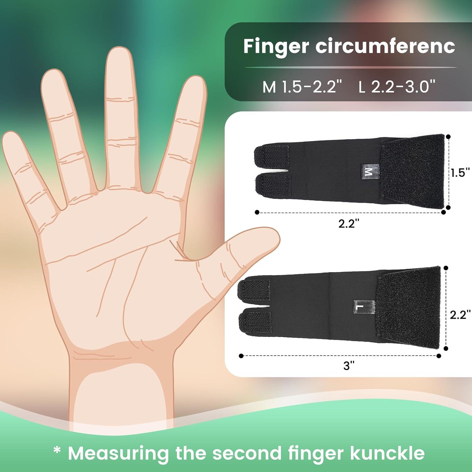 Férulas para Dedos EDNYZAKRN Doble Ajustable para Artritis