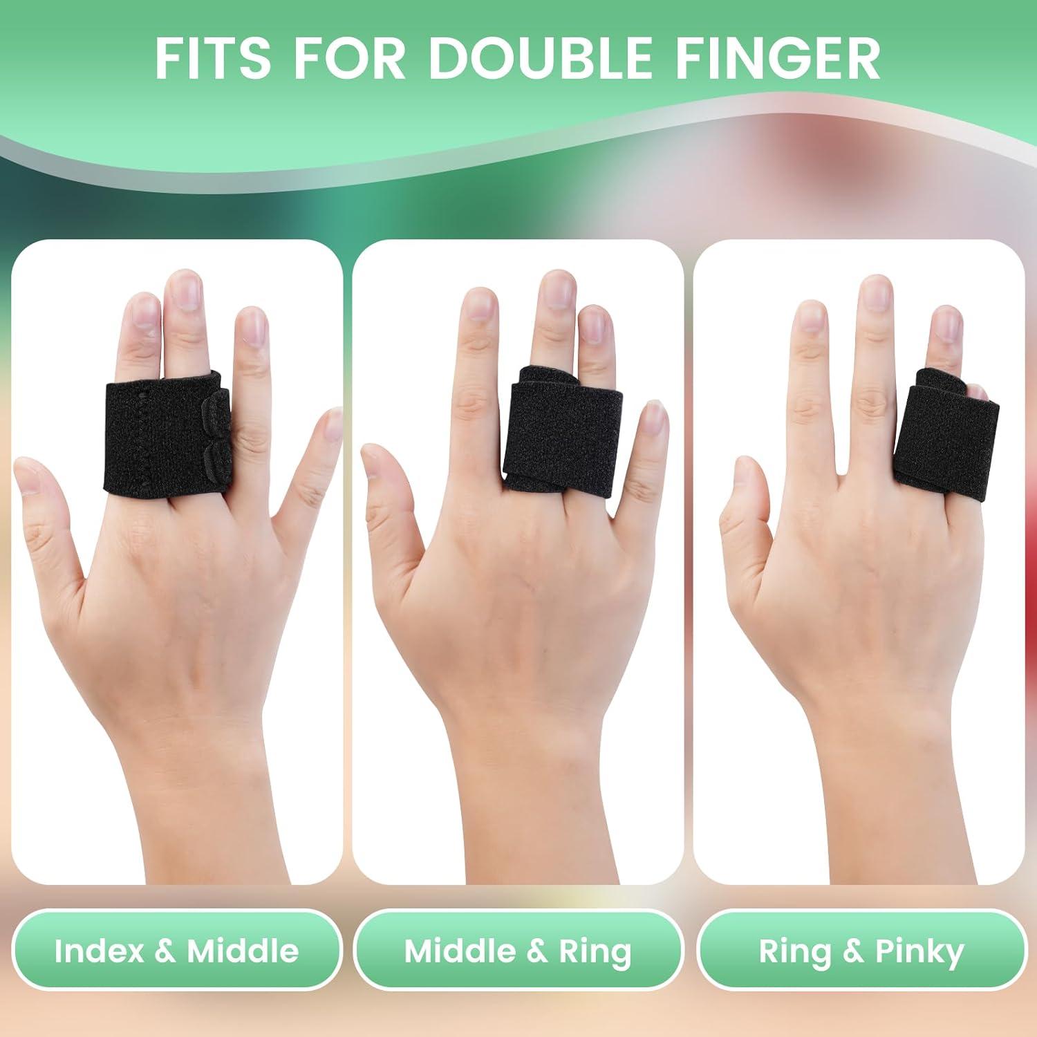 Férulas para Dedos EDNYZAKRN Doble Ajustable para Artritis