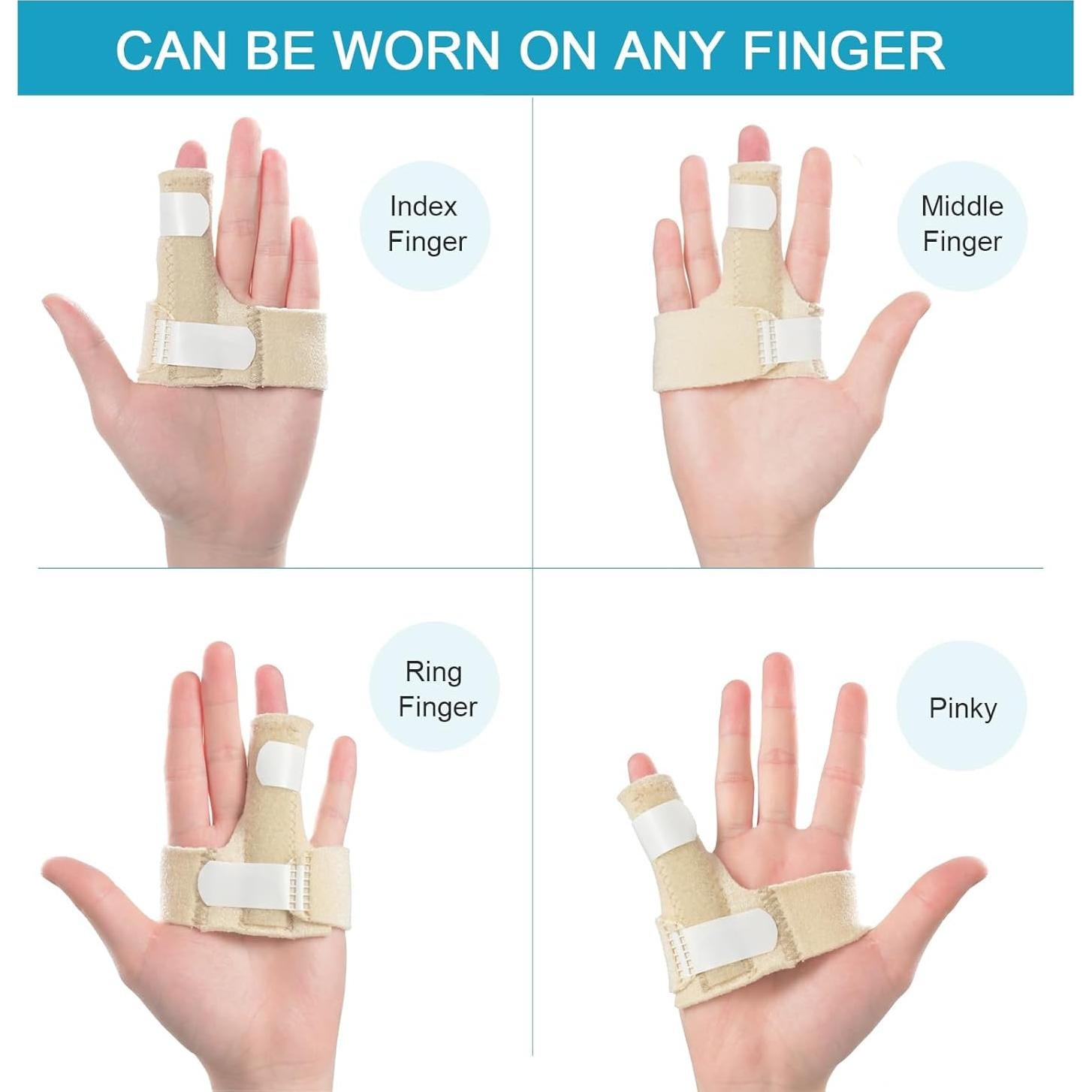 Férula para Dedos Sumifun - Soporte para Artritis y Lesiones