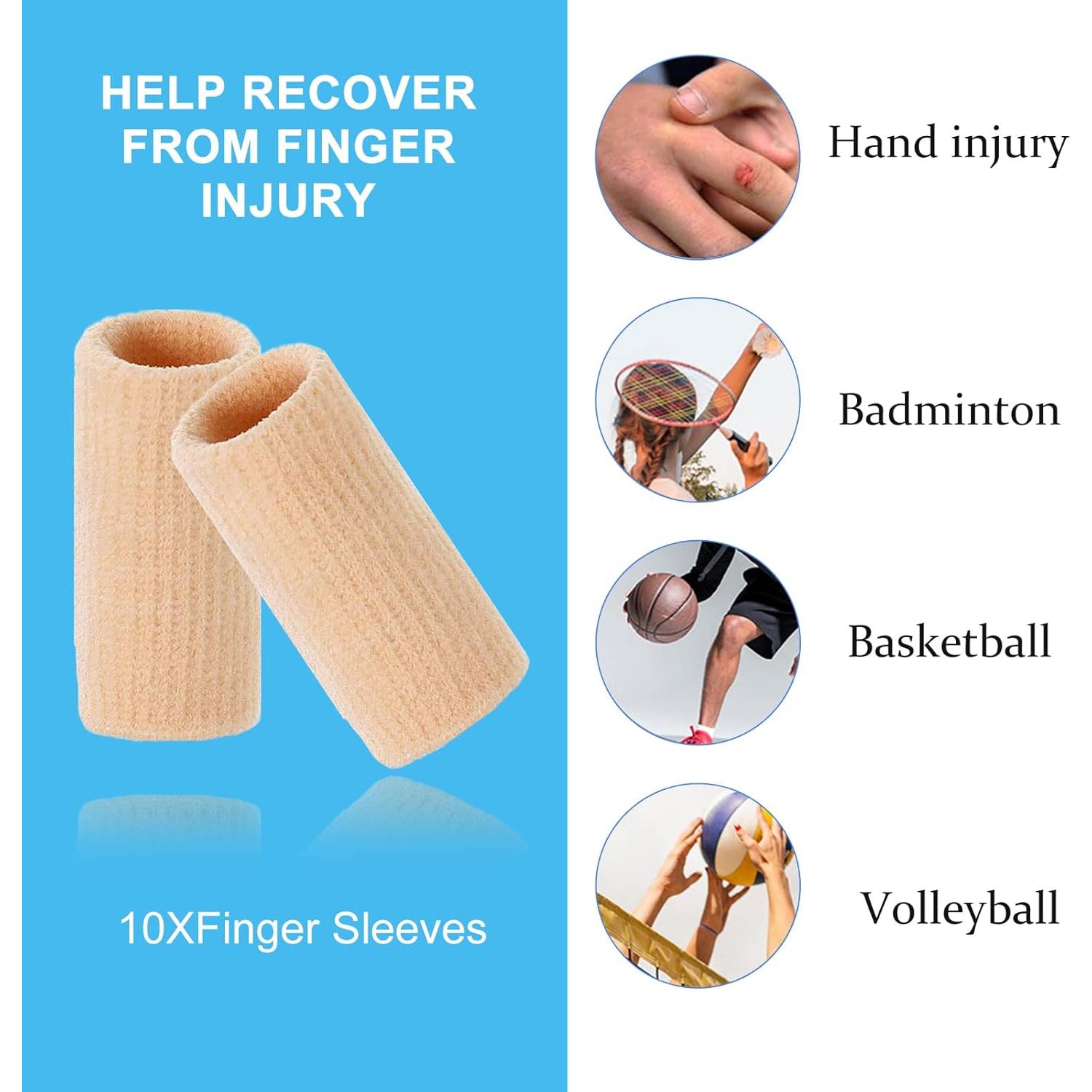 10 Mangas de Compresión para Dedos EDNYZAKRN Alivio Dolor