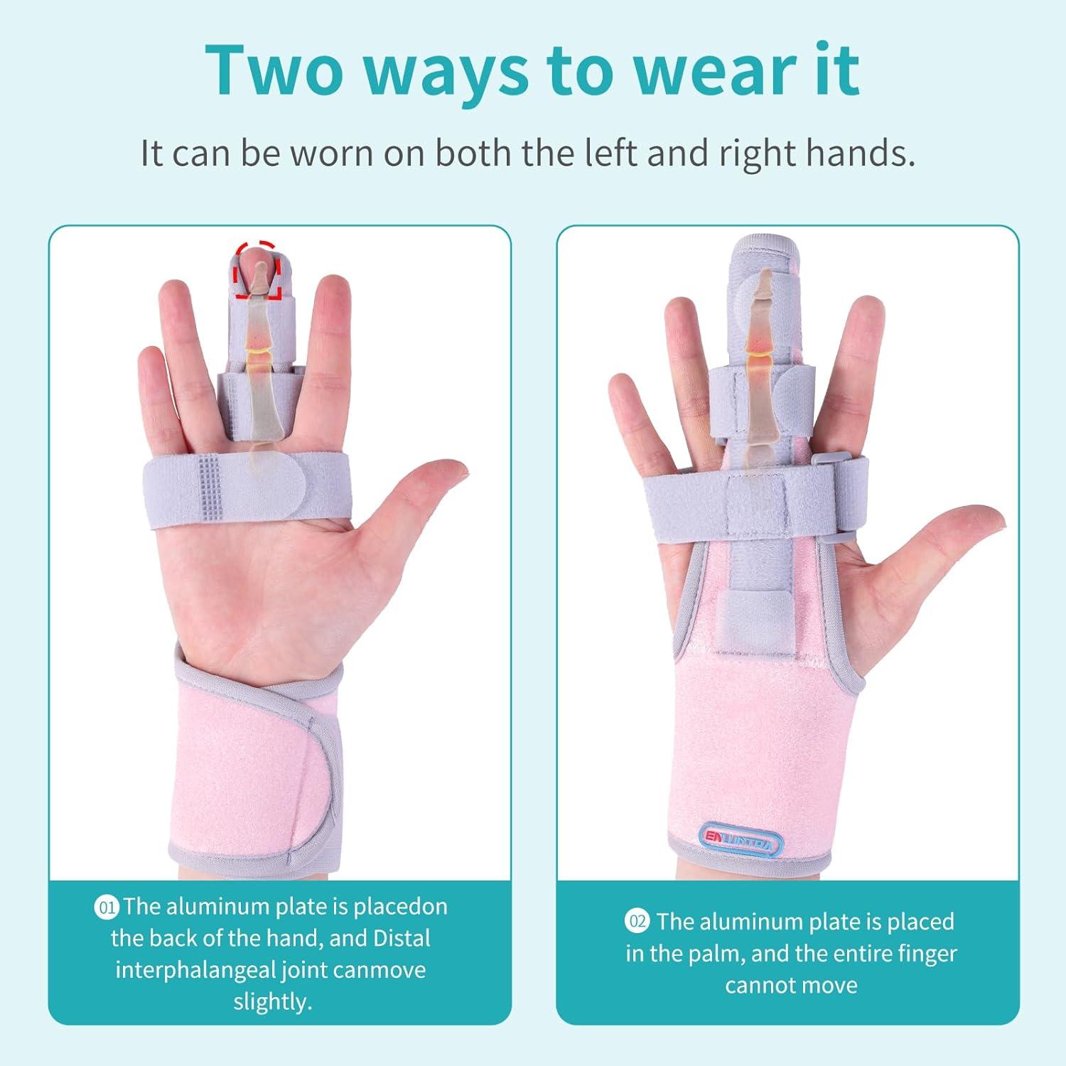 Férula Ajustable para Dedo en Gatillo ENLUNTRA Rosa 14cm