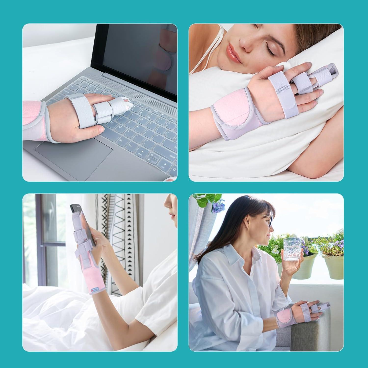 Férula Ajustable para Dedo en Gatillo ENLUNTRA Rosa 14cm