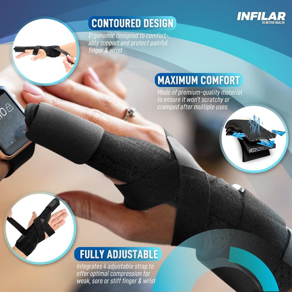 Férula Ajustable para Dedo en Gatillo INFILAR - Soporte Mano y Muñeca