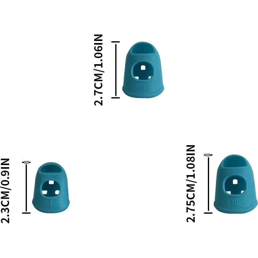 Protectores de Punta de Dedo para Guitarra Silicona 30 Piezas