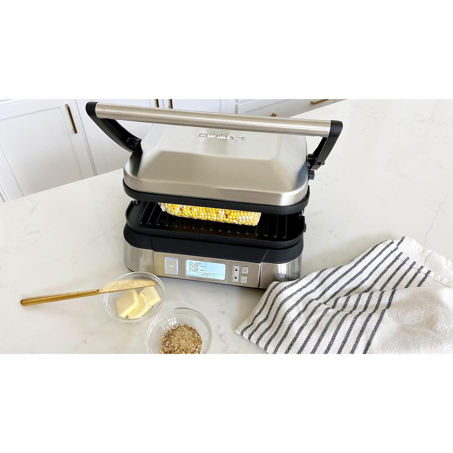 Griddler Sin Humo Cuisinart GR-6SNAS, 5 Funciones, 6.13 kg