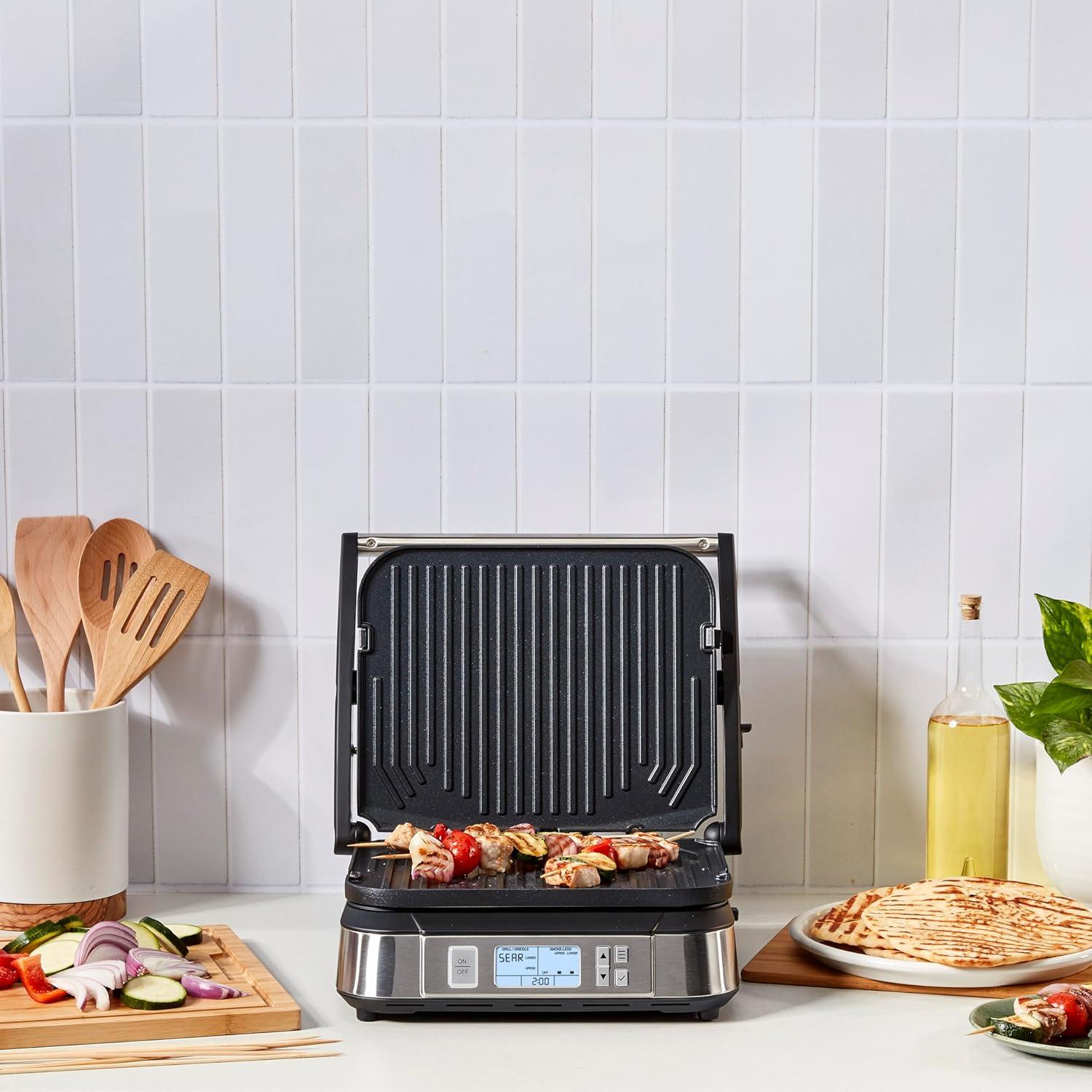 Griddler Sin Humo Cuisinart GR-6SNAS, 5 Funciones, 6.13 kg