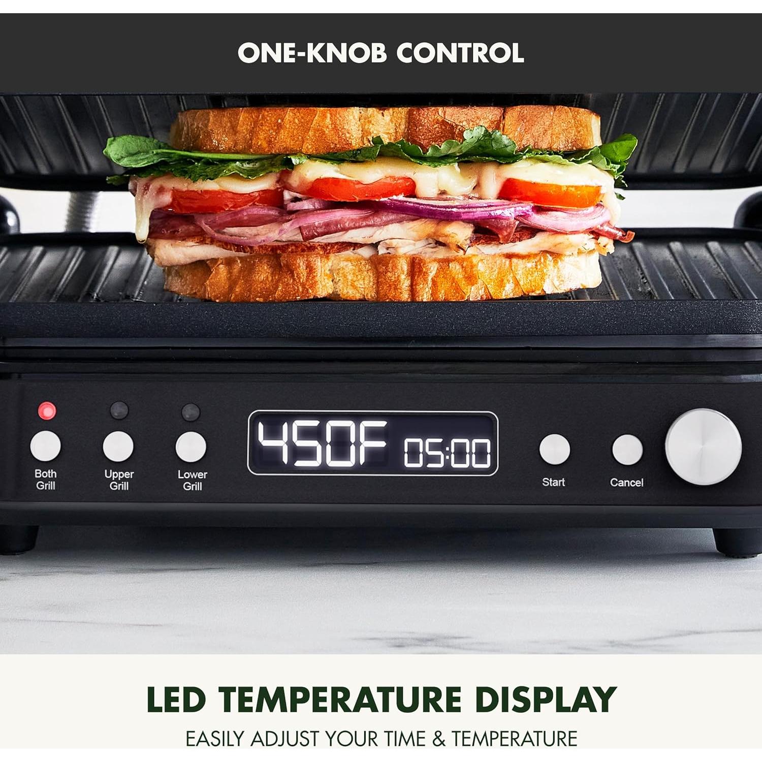 Parrilla y Plancha GreenPan 6 en 1 Cerámica No Pegajosa