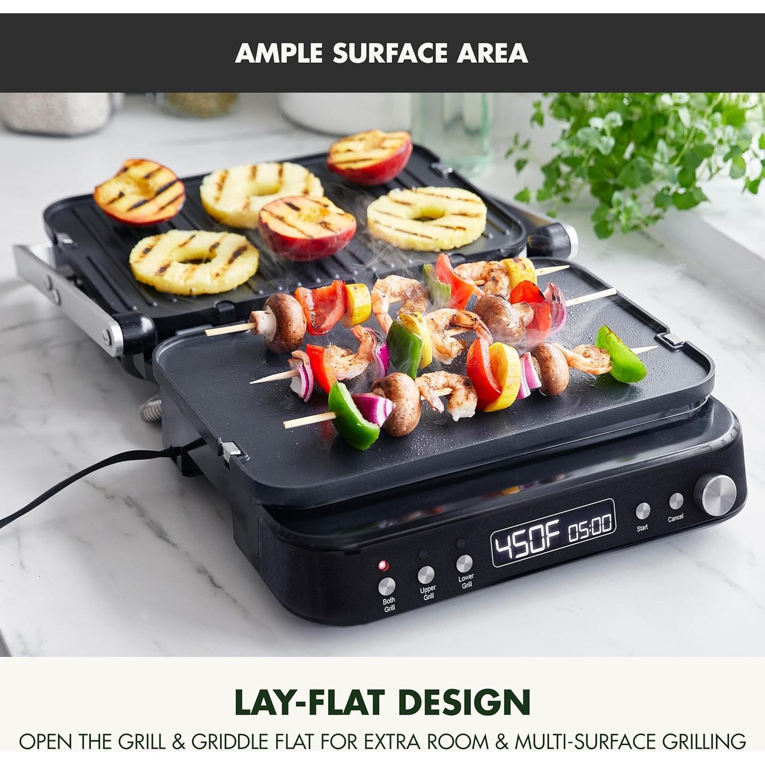 Parrilla y Plancha GreenPan 6 en 1 Cerámica No Pegajosa