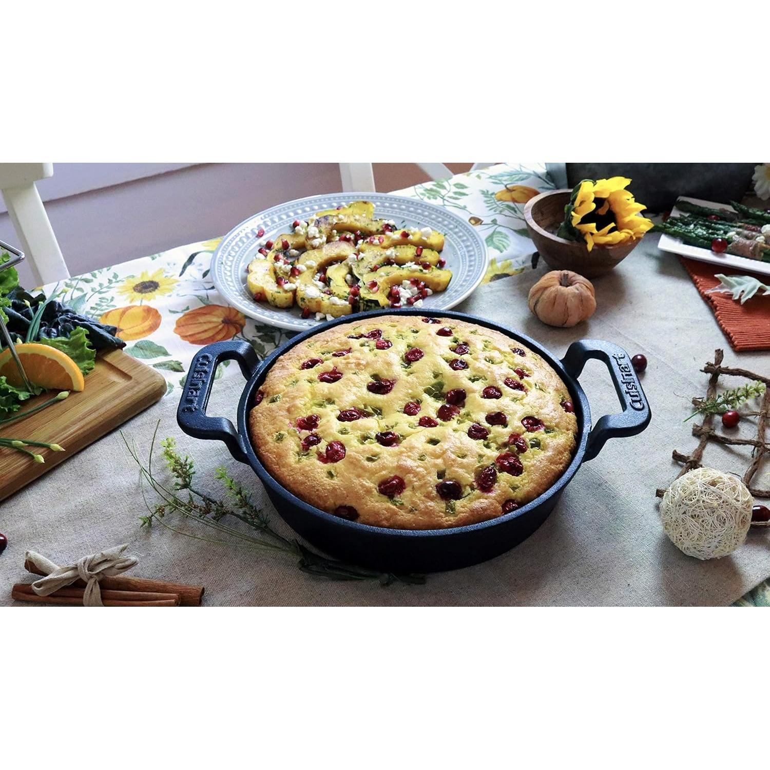 Sartén de Hierro Fundido Pre-Sazonada Cuisinart 25.4 cm