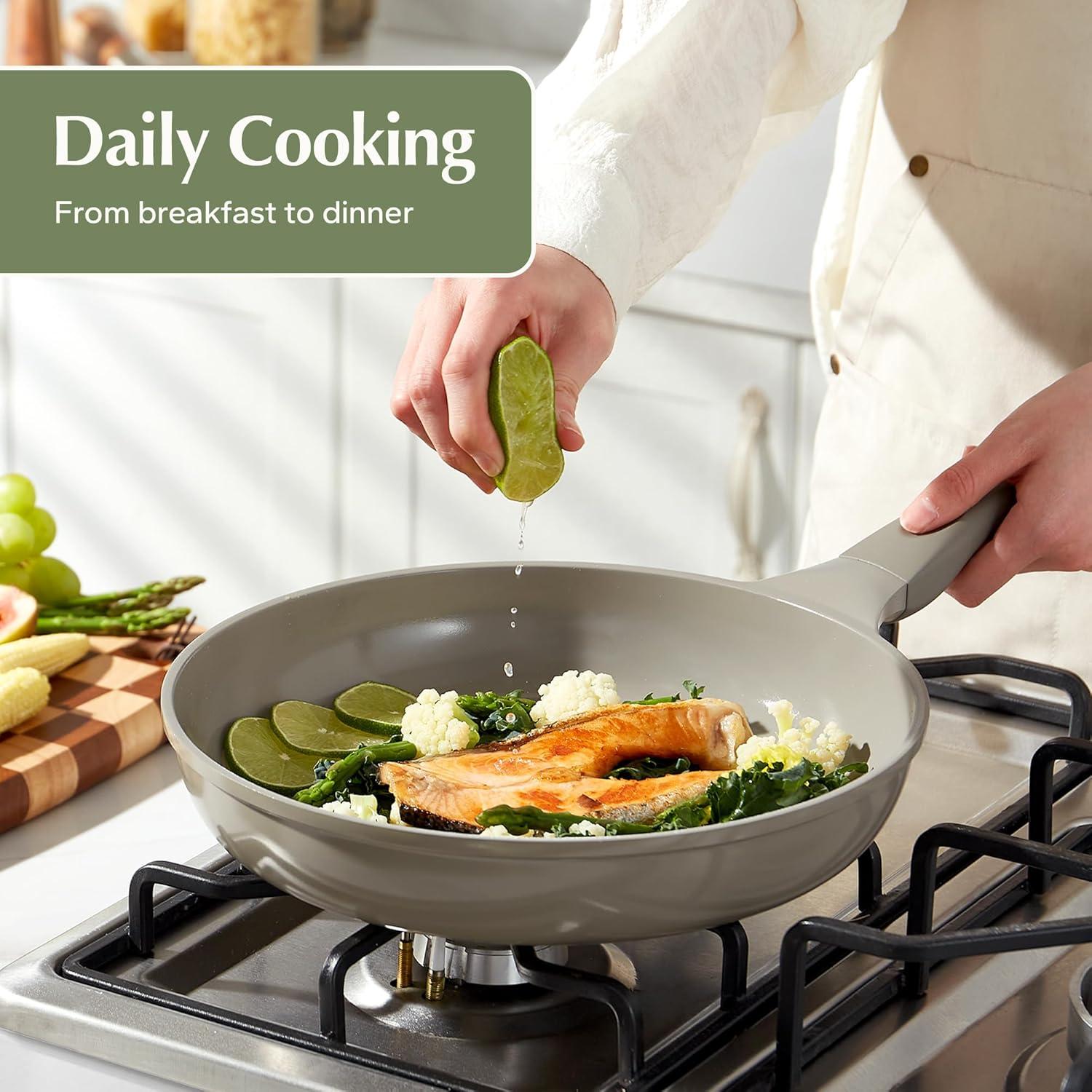 Sartén Cerámica Antiadherente Redchef 24.1 cm Beige