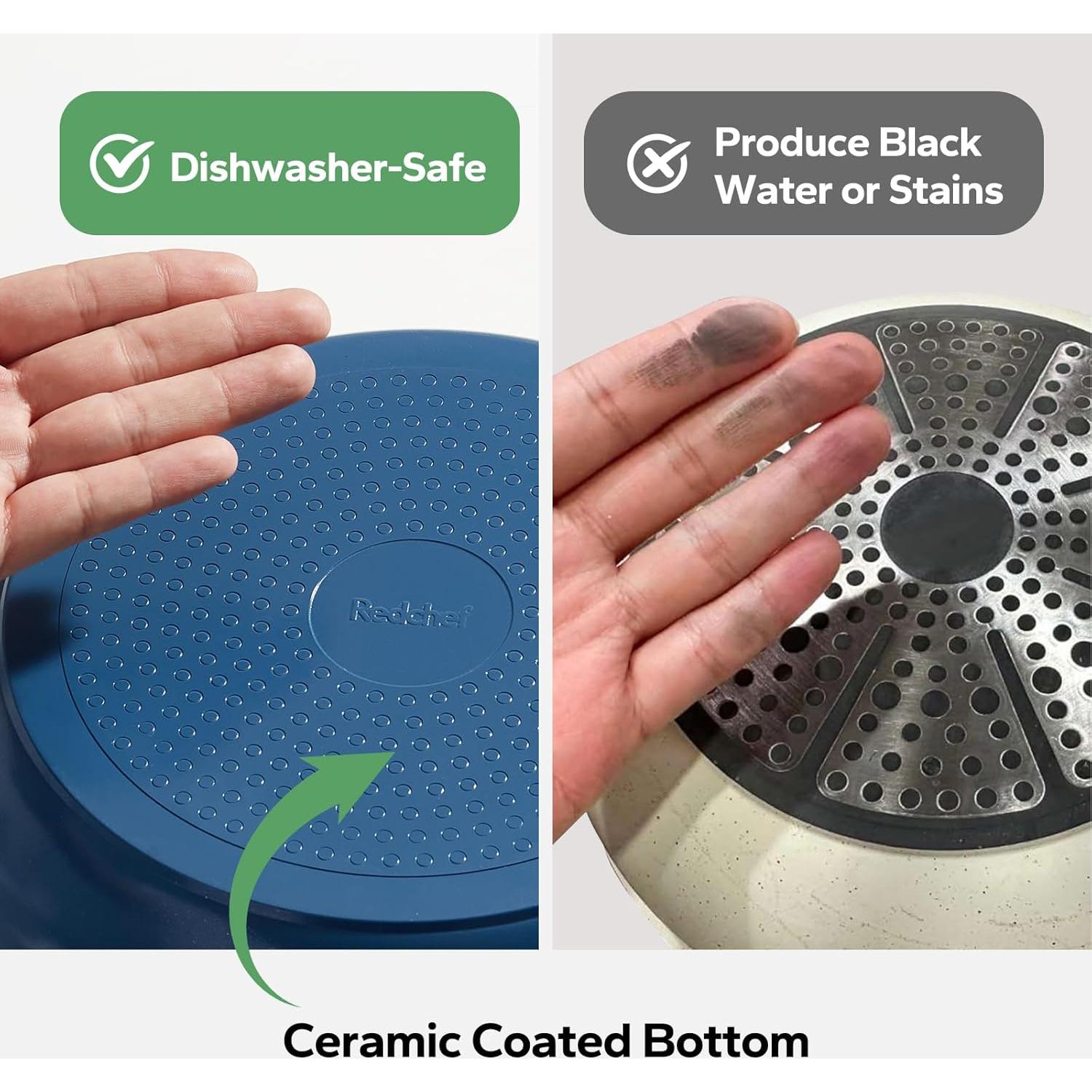 Juego de Ollas y Sartenes Cerámicas Redchef Antiadherentes 12kg