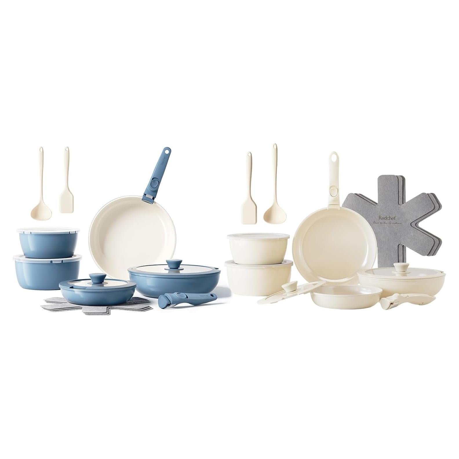 Set de Ollas y Sartenes de Cerámica Redchef 32 Piezas Antiadherente