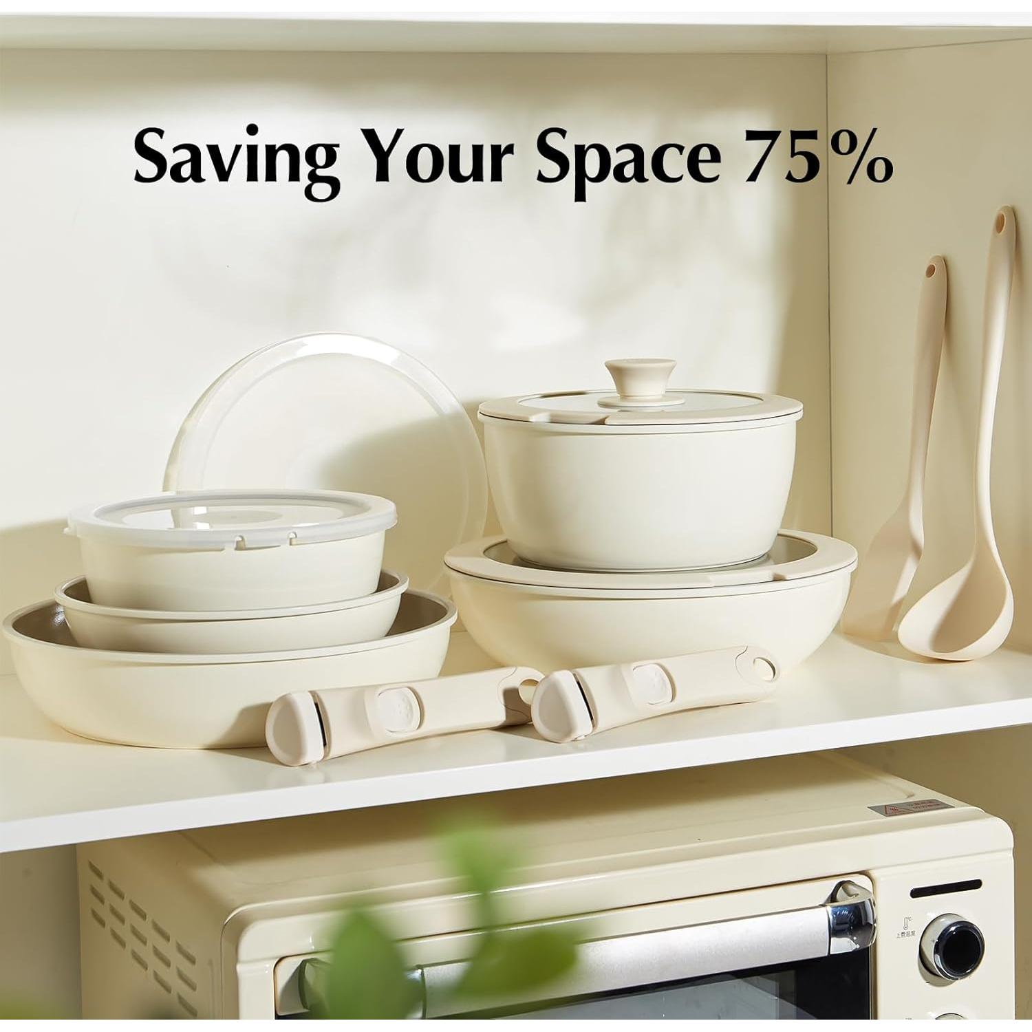 Set de Ollas y Sartenes de Cerámica Redchef 32 Piezas Antiadherente