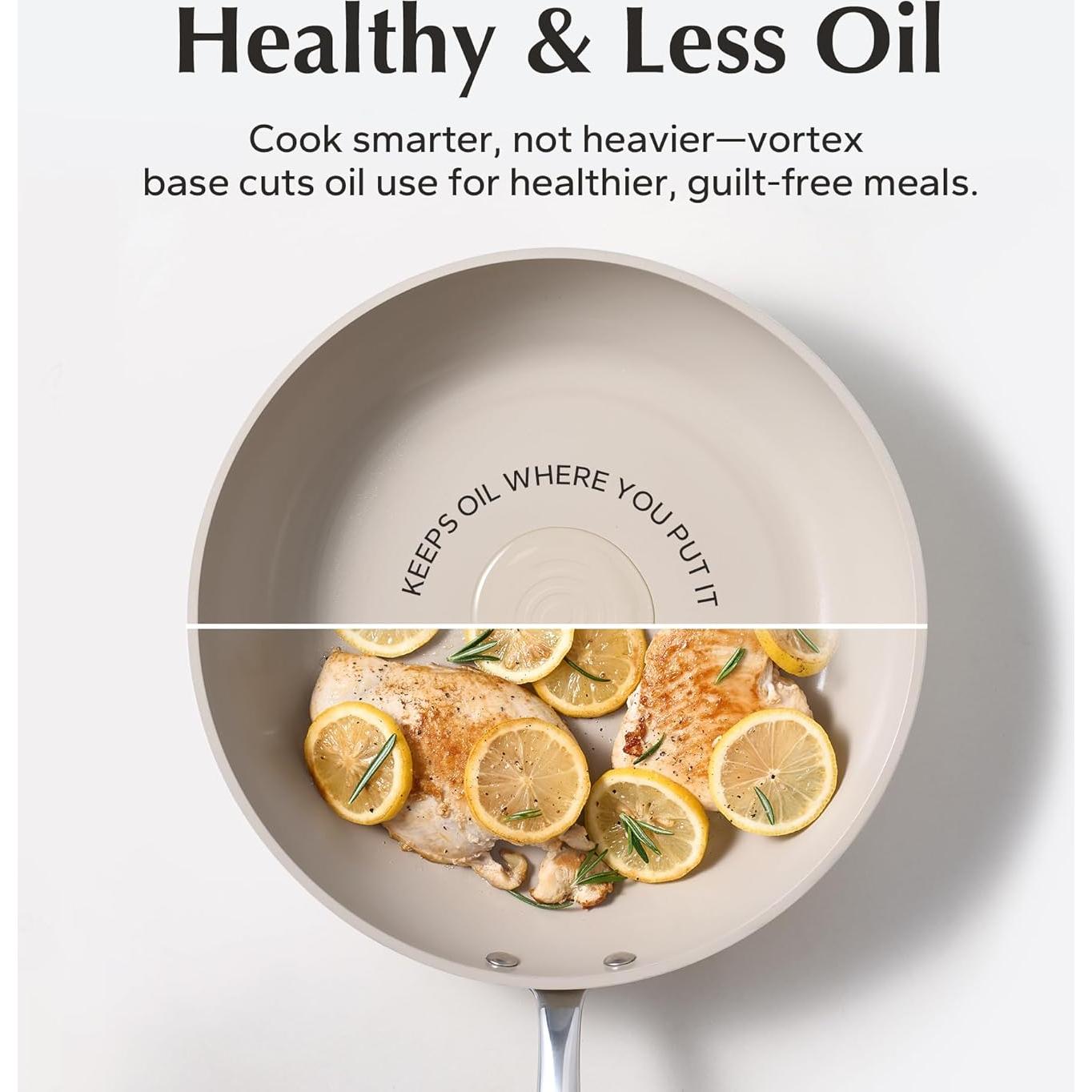 Juego de Sartenes Antiadherentes Redchef 8 Piezas Cerámica 20-28 cm