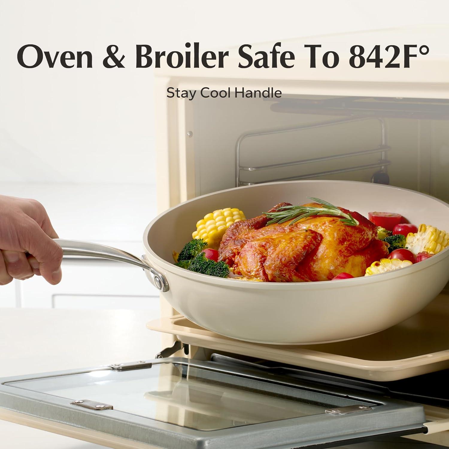 Juego de Sartenes Antiadherentes Redchef 8 Piezas Cerámica 20-28 cm