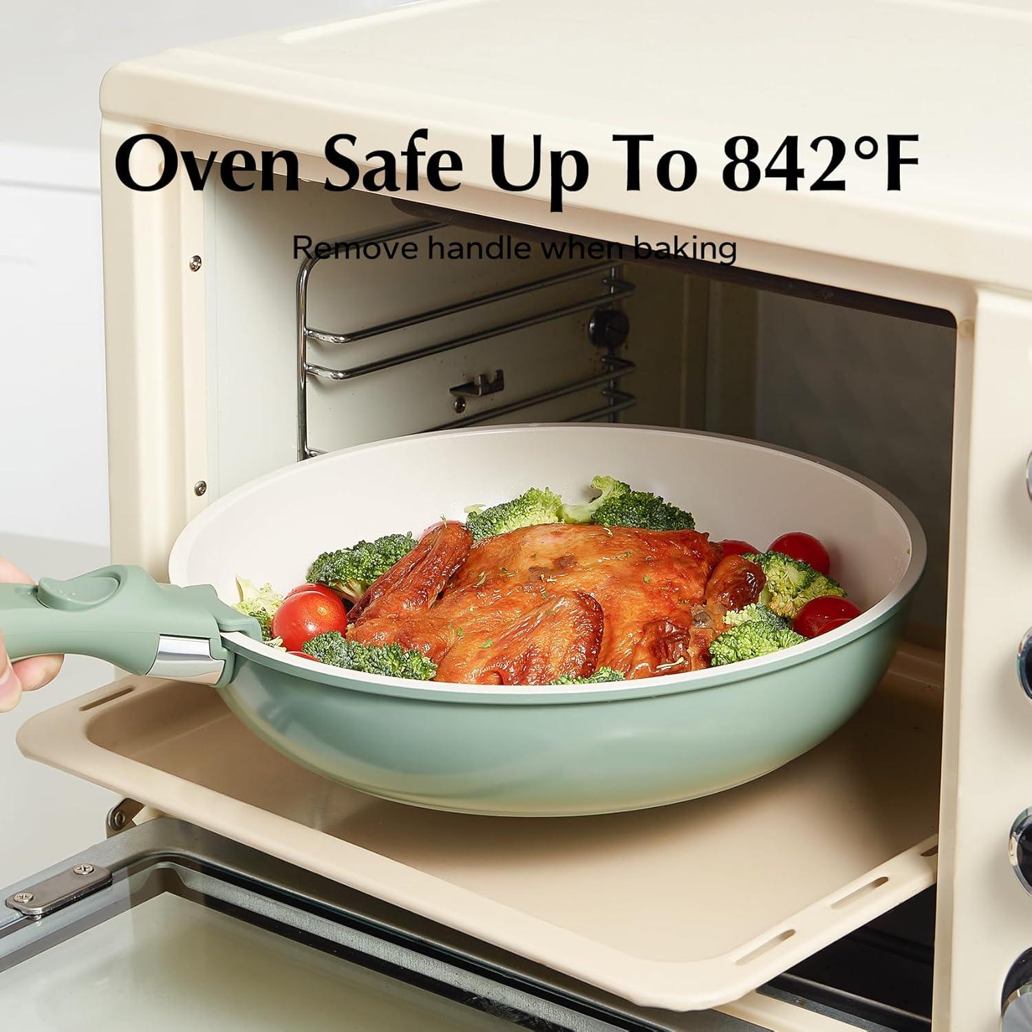 Juego de Ollas y Sartenes Cerámica Antiadherente Redchef 6 Piezas