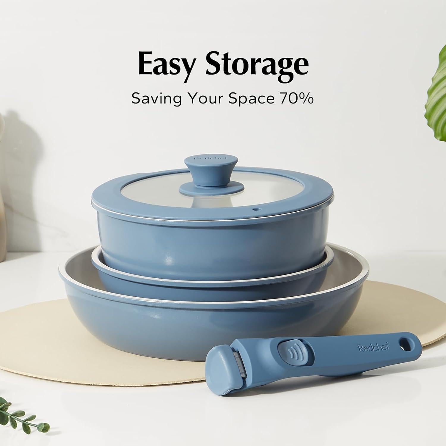 Mango Desmontable Universal Redchef - Silicona Rosa y Azul