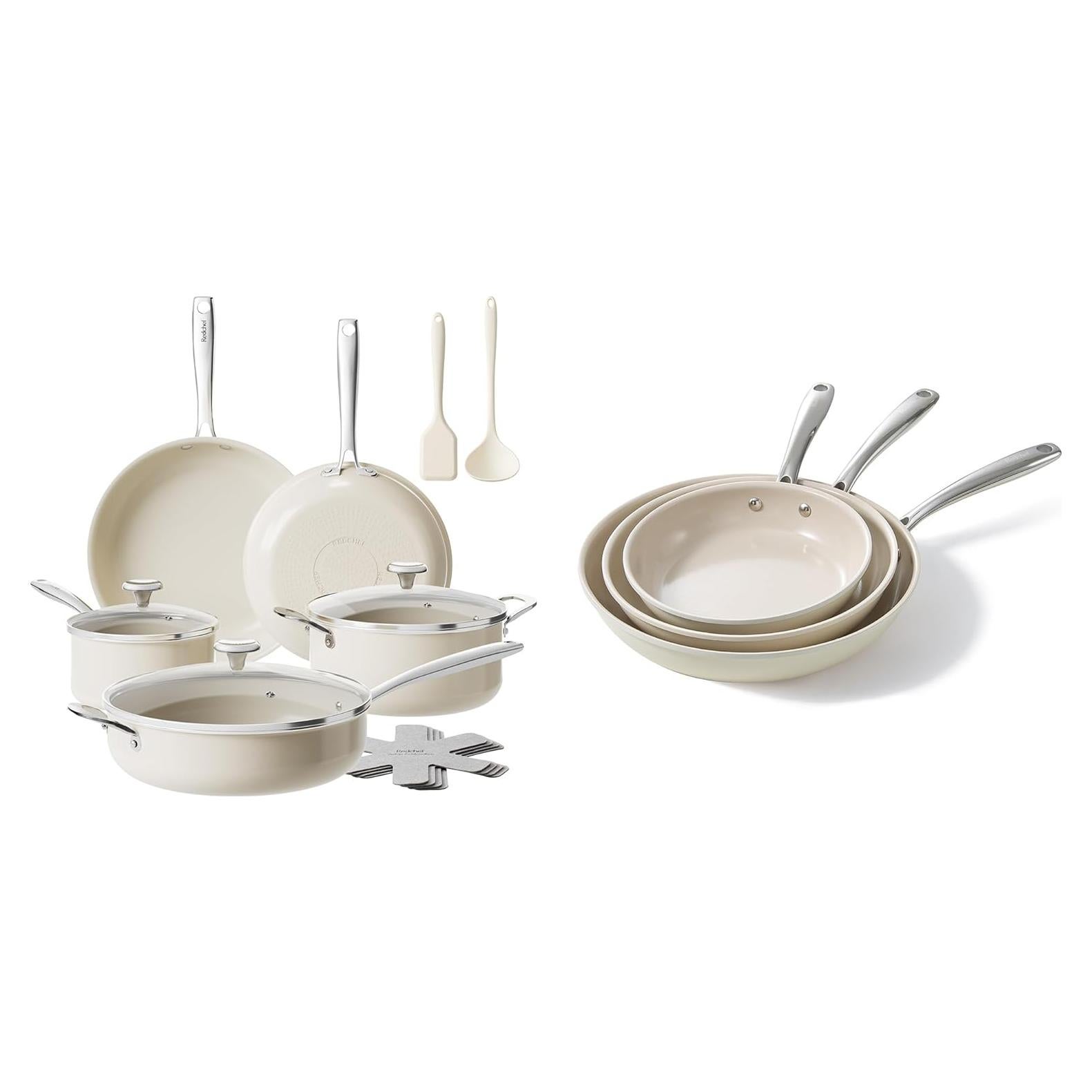 Juego de Ollas y Sartenes Cerámicas Redchef 17 Piezas Antiadherentes