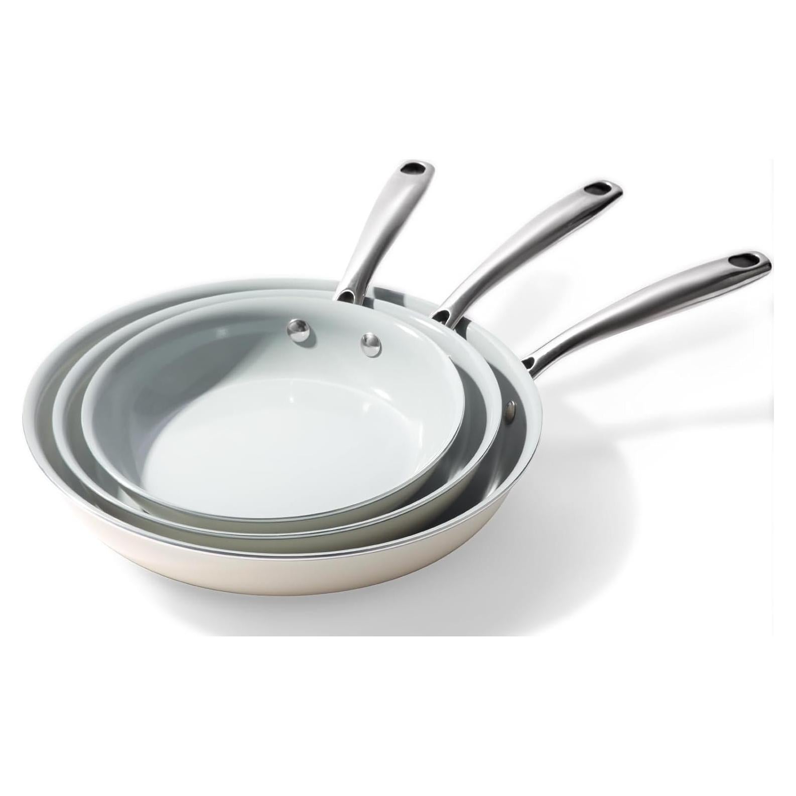 Juego de Sartenes Antiadherentes de Cerámica Cookersway 3 Pzas