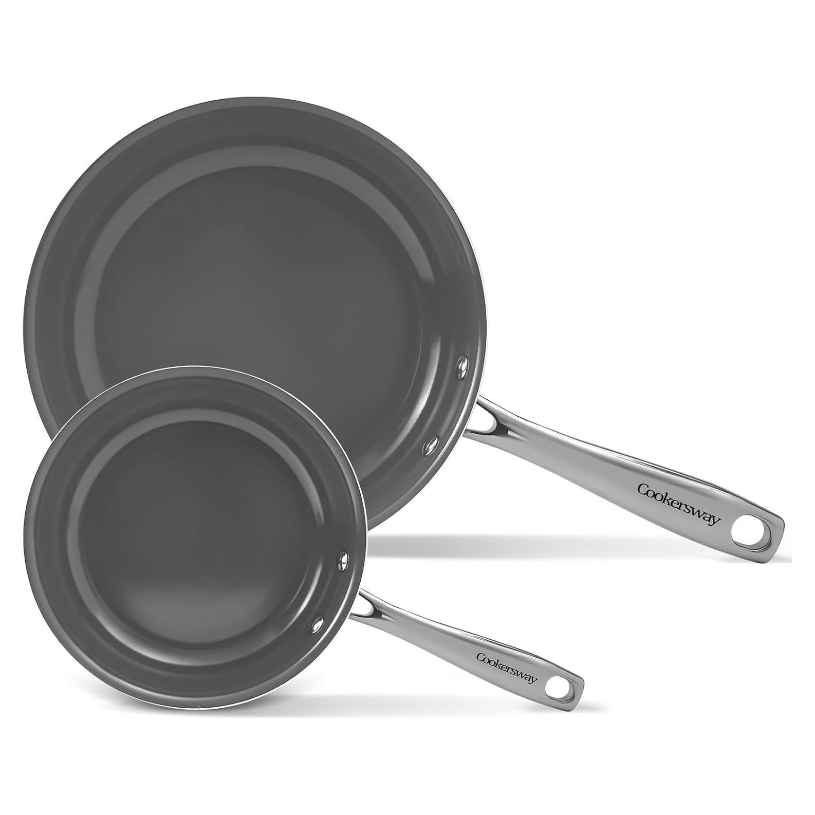 Juego de Sartenes Antiadhesivas Cookersway 2 Piezas 20 y 25 cm