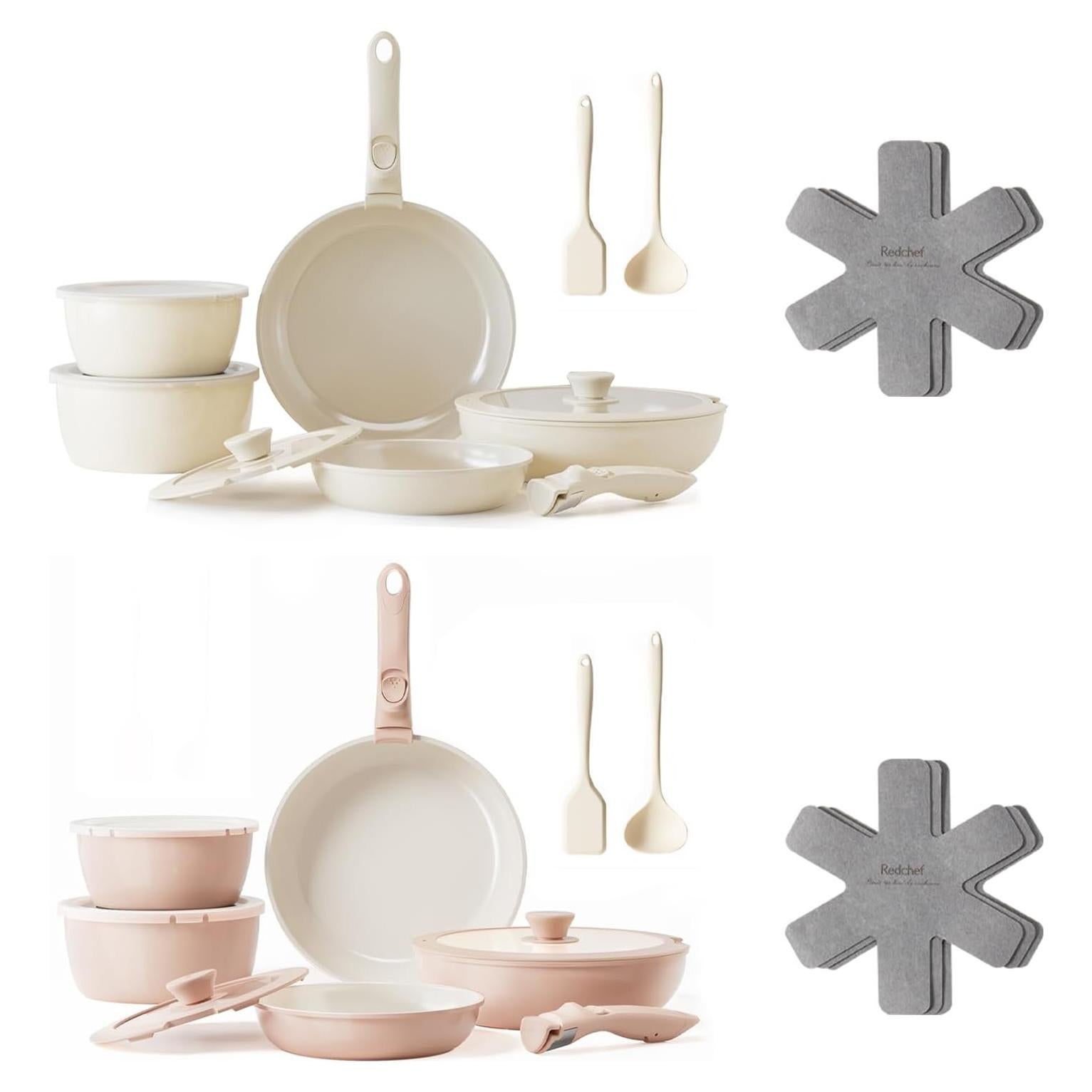 Set de Ollas y Sartenes de Cerámica Redchef 32 Piezas Antiadherente