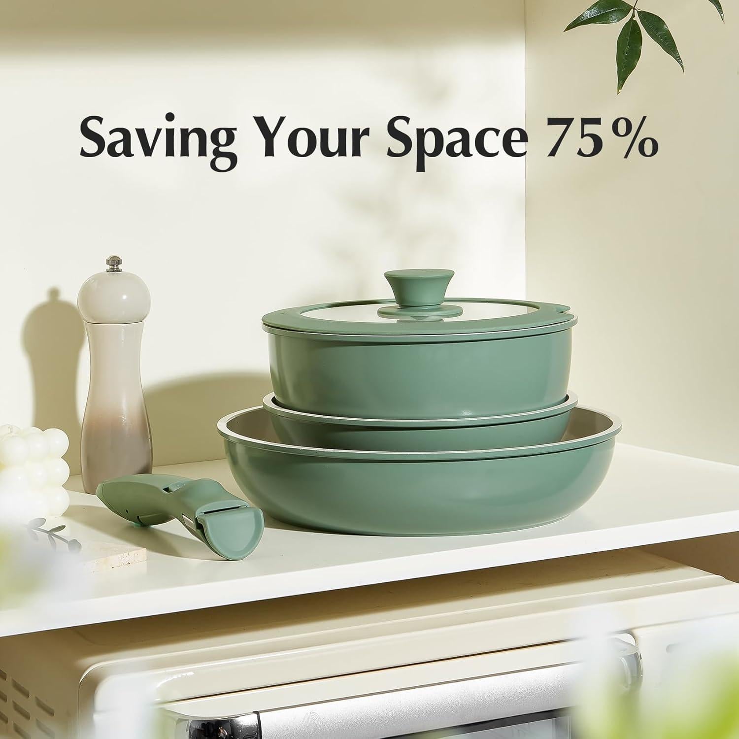 Juego de Ollas y Sartenes Cerámicas Redchef Antiadherentes 12kg