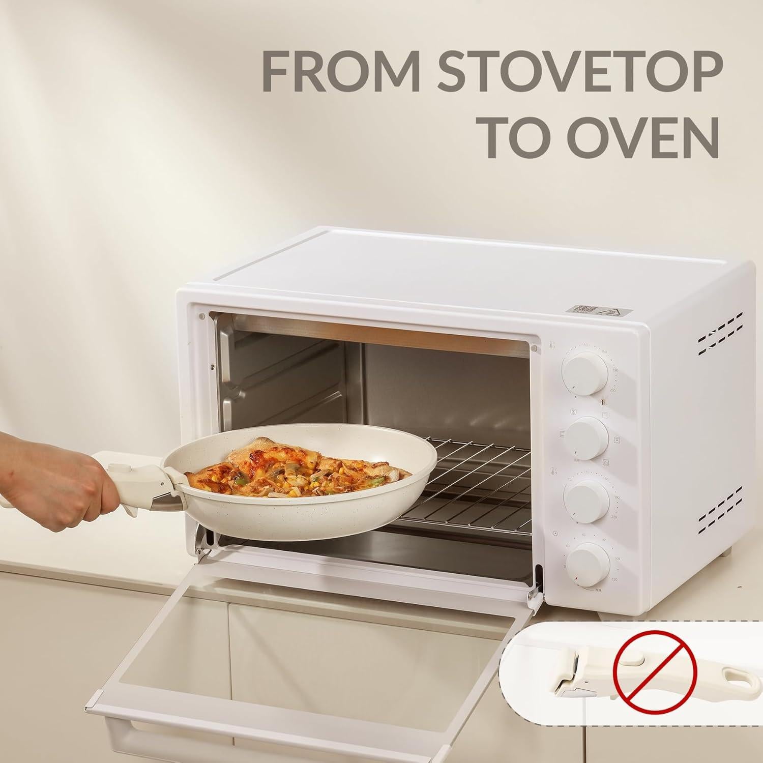 Juego de Utensilios de Cocina BECIGAR 8 Piezas Cerámica Antiadh.