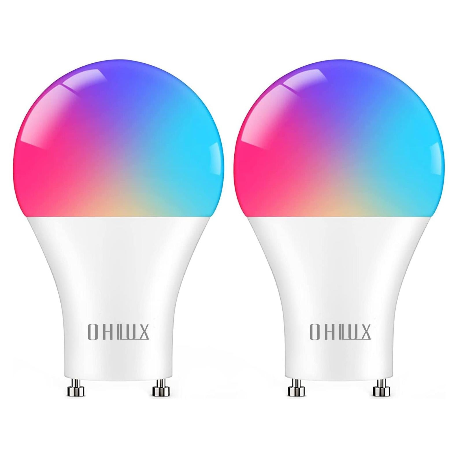 Bombillas Inteligentes OHLUX GU24 10W 900LM RGBW Paquete de 2