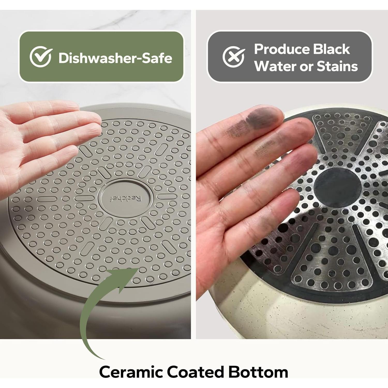 Sartén Antiadherente Redchef 28 cm Cerámica Saludable Gris