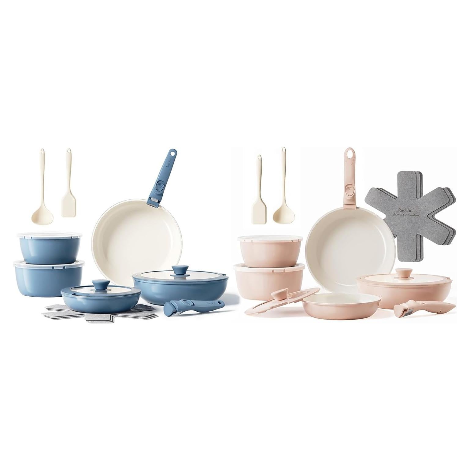 Juego de Ollas y Sartenes Redchef 32 Piezas Cerámica Antiadherente
