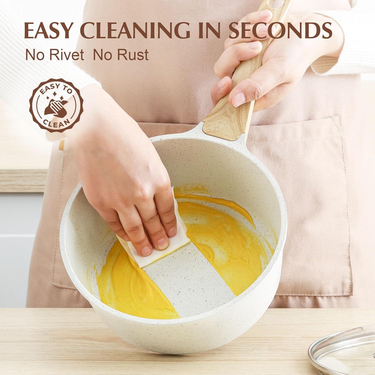 Cacerola de Cerámica Antiadherente SENSARTE 1.5 y 2.5L