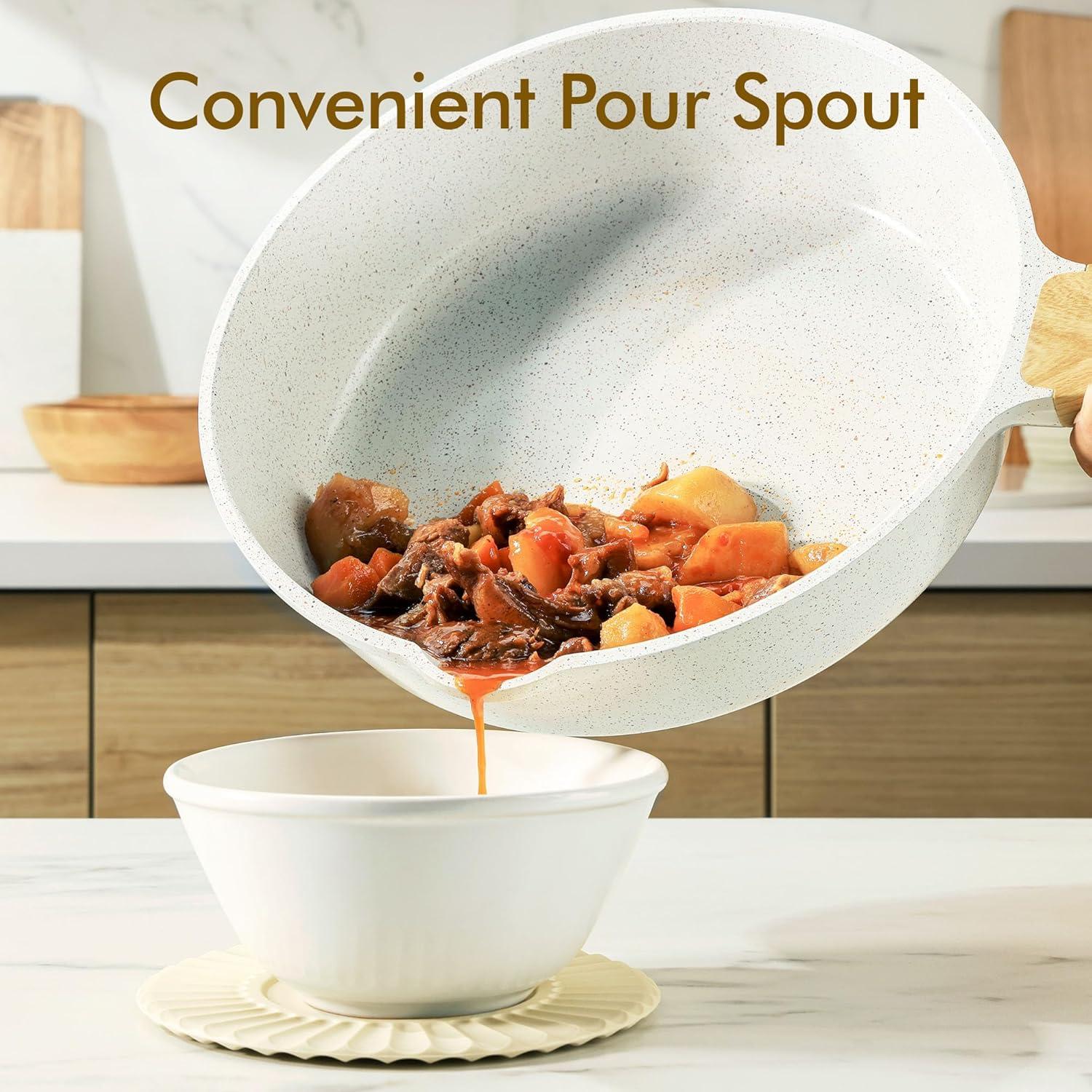 Sartén de Cerámica Antiadherente SENSARTE 25.4 cm 3.3 L