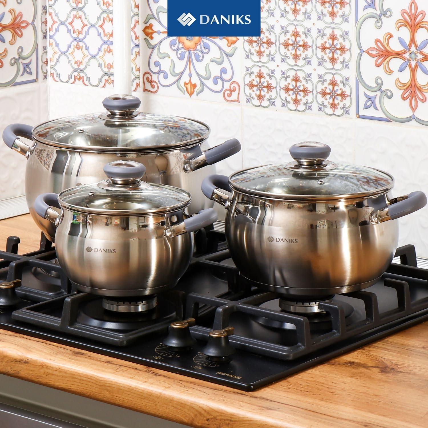 Juego de Utensilios de Cocina Daniks 10 Piezas Acero Inoxidable